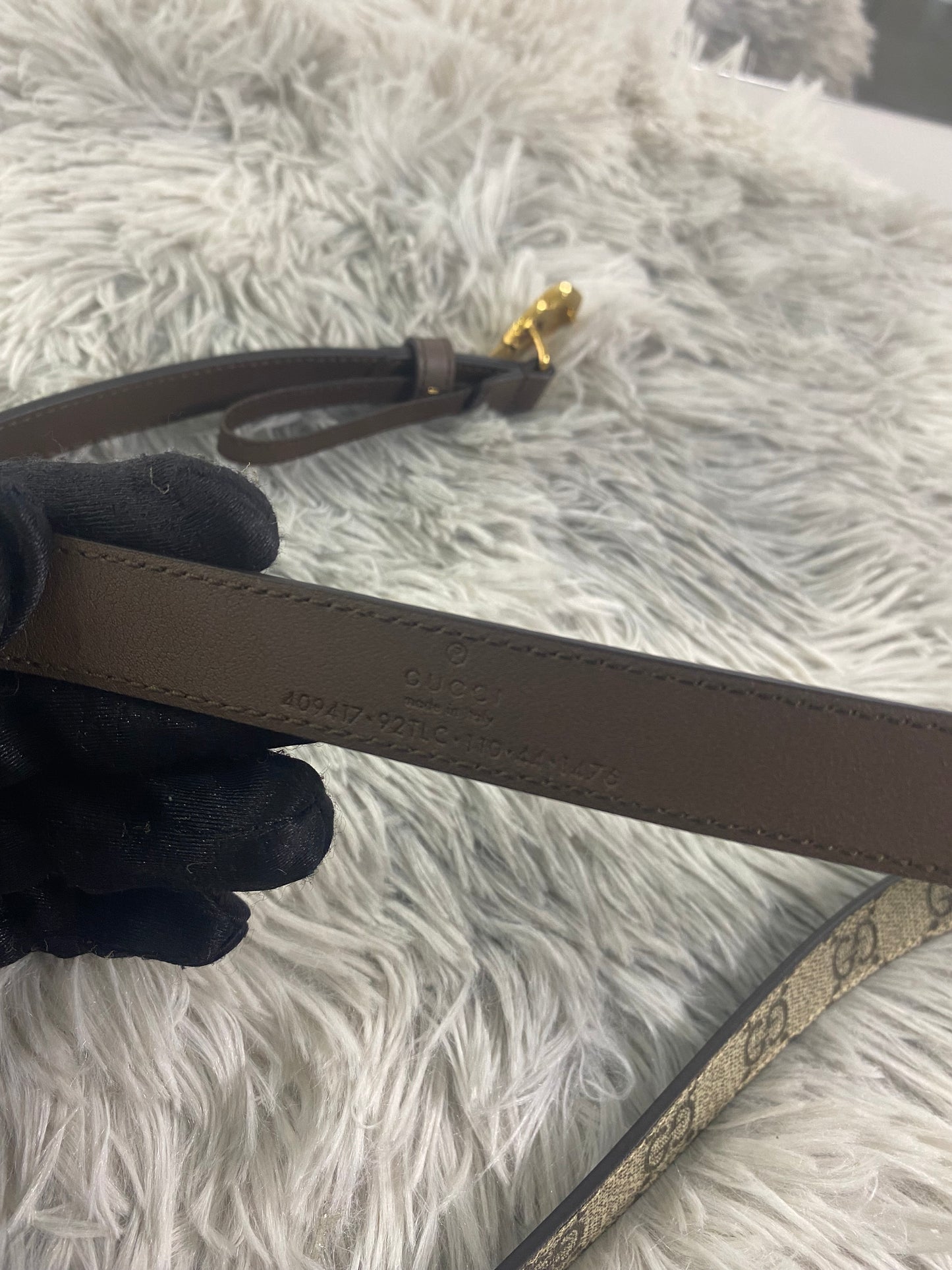 Cintura Gucci GG Sottile