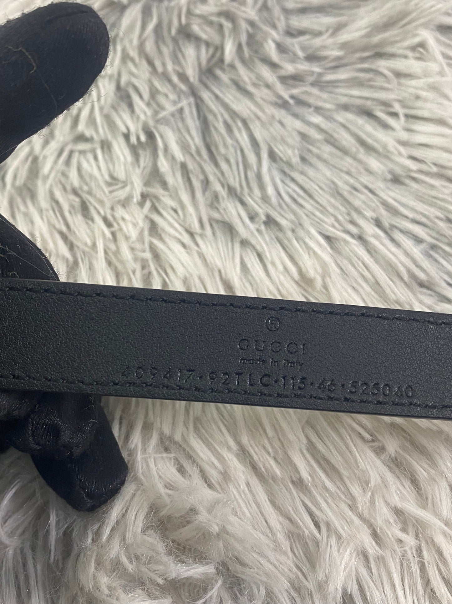 Cintura Gucci GG Sottile