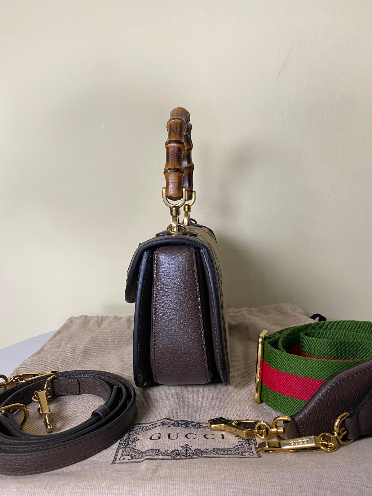 Borsa Gucci Bamboo Small Jumbo GG