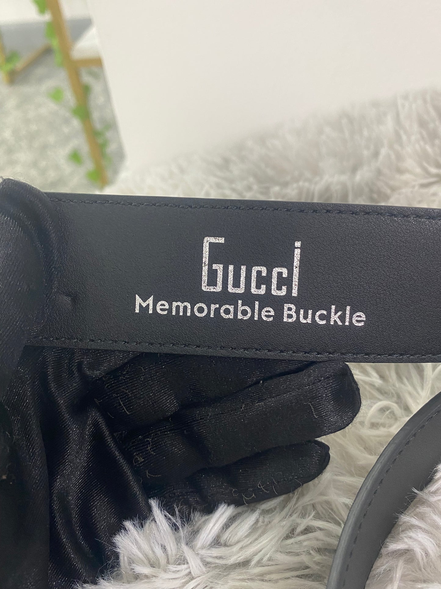 Cintura Gucci Square G Bicolore