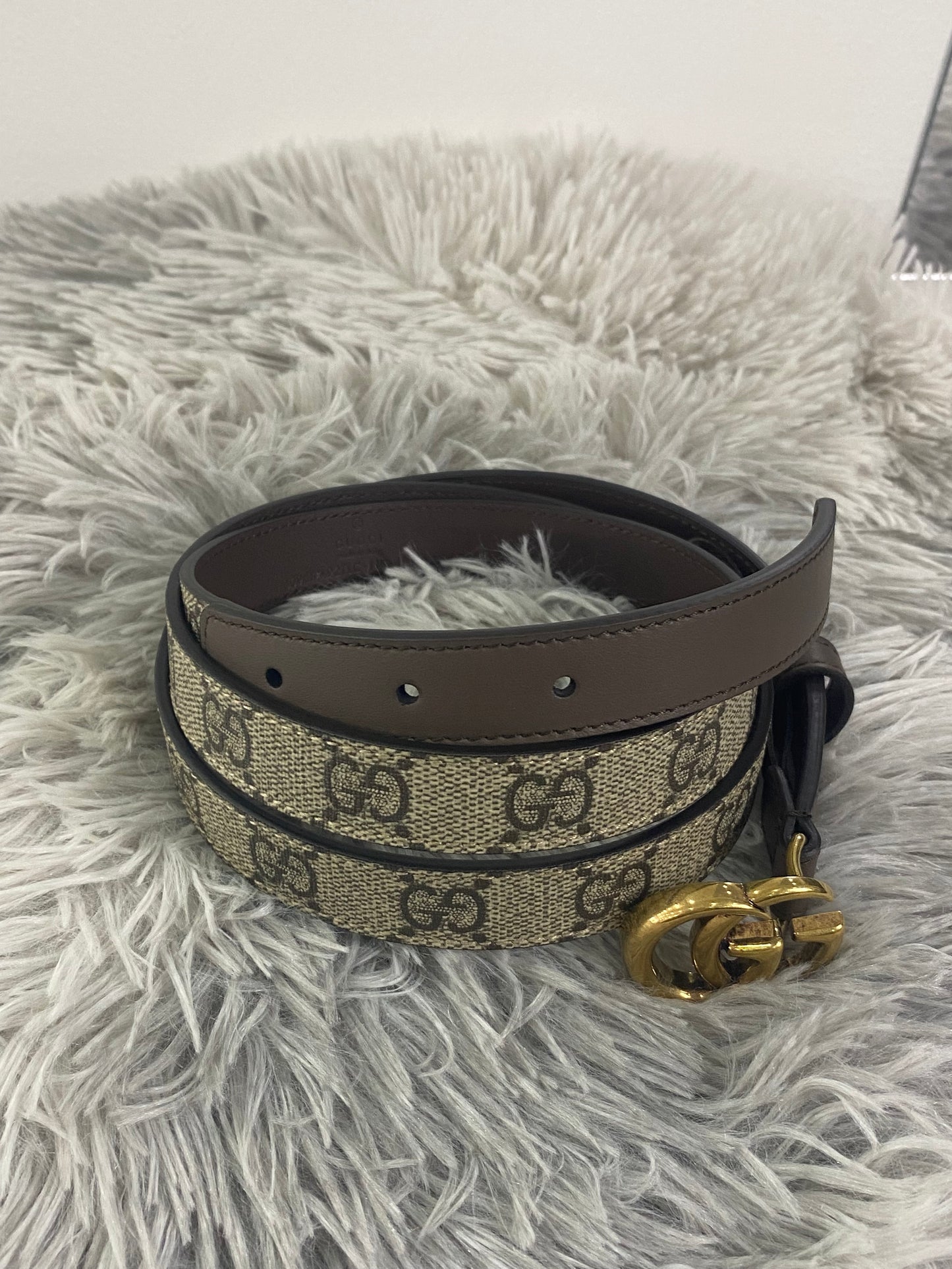 Cintura Gucci GG Sottile