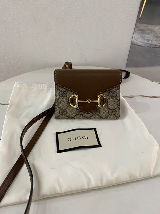 Portafoglio a Tracolla Gucci Horsebit