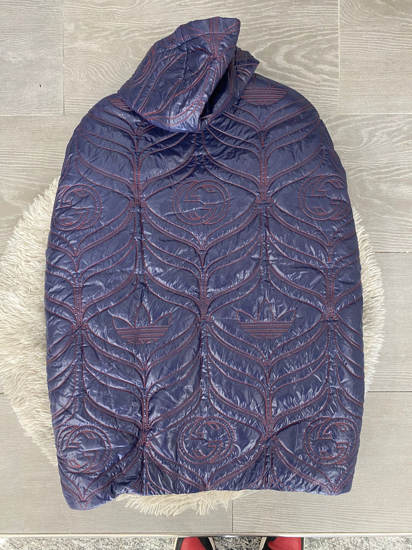 Piumino a Mantella Gucci X Adidas