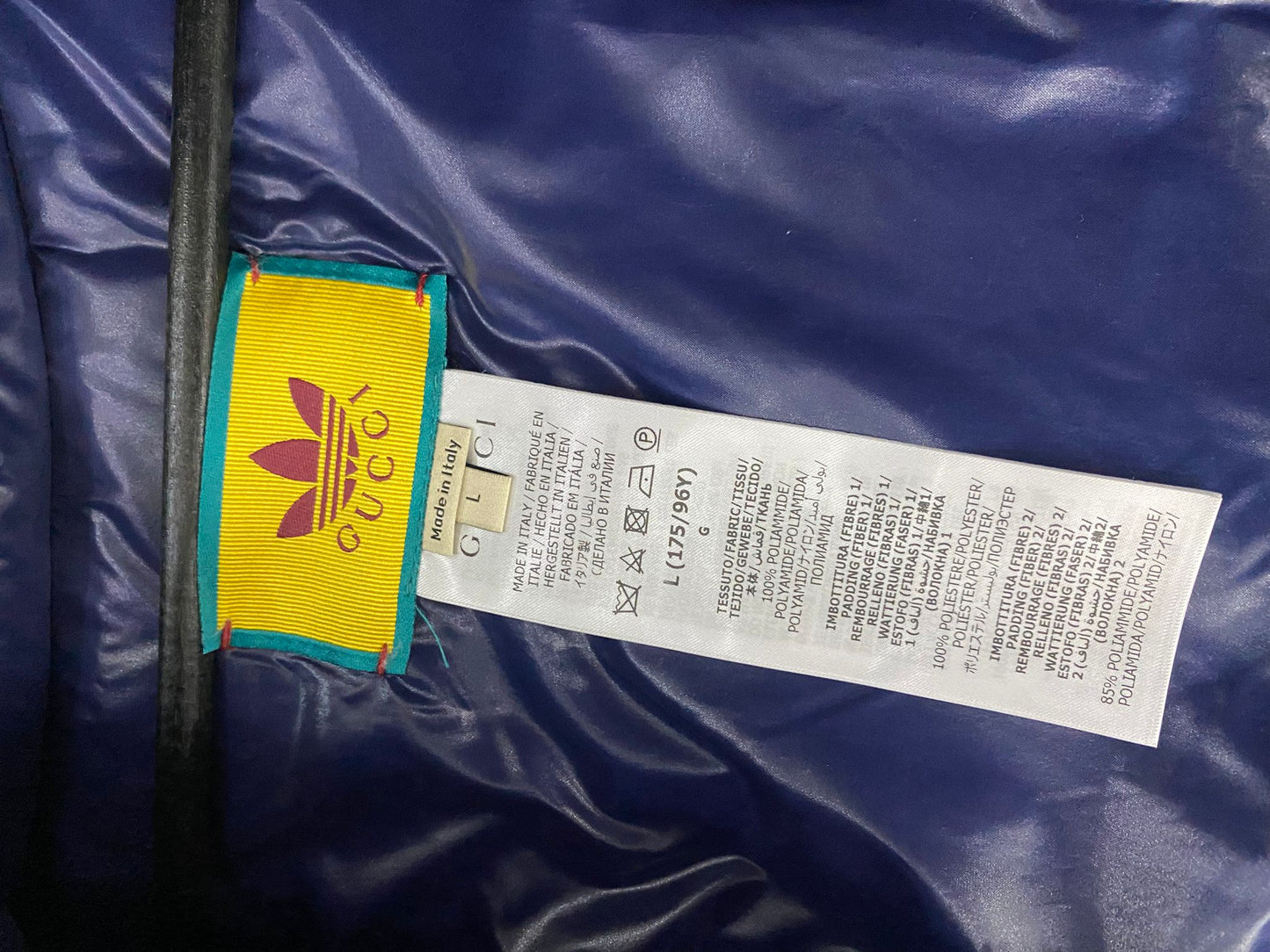 Piumino a Mantella Gucci X Adidas