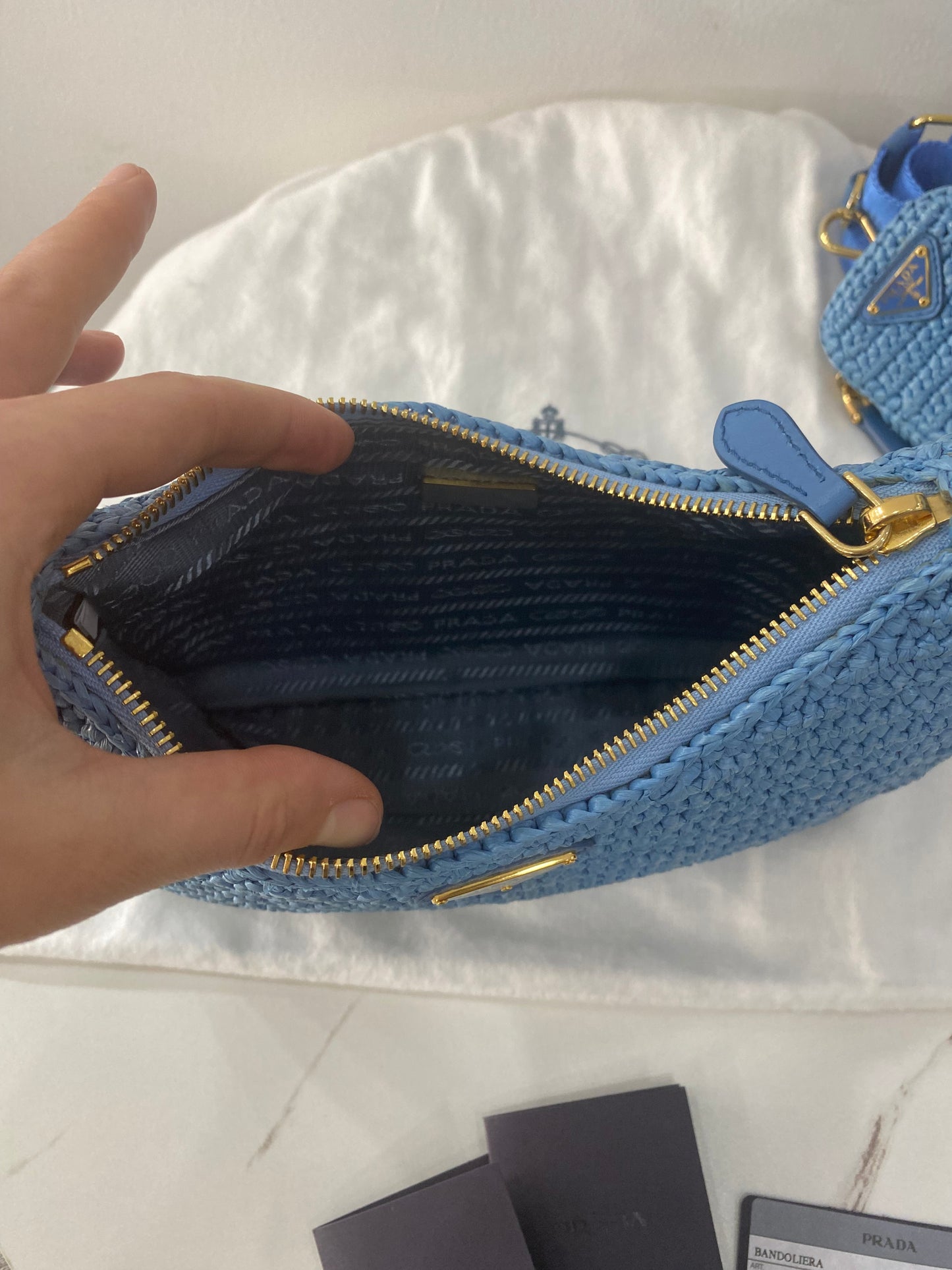 Borsa Prada Re-Edition 2005 in crochet