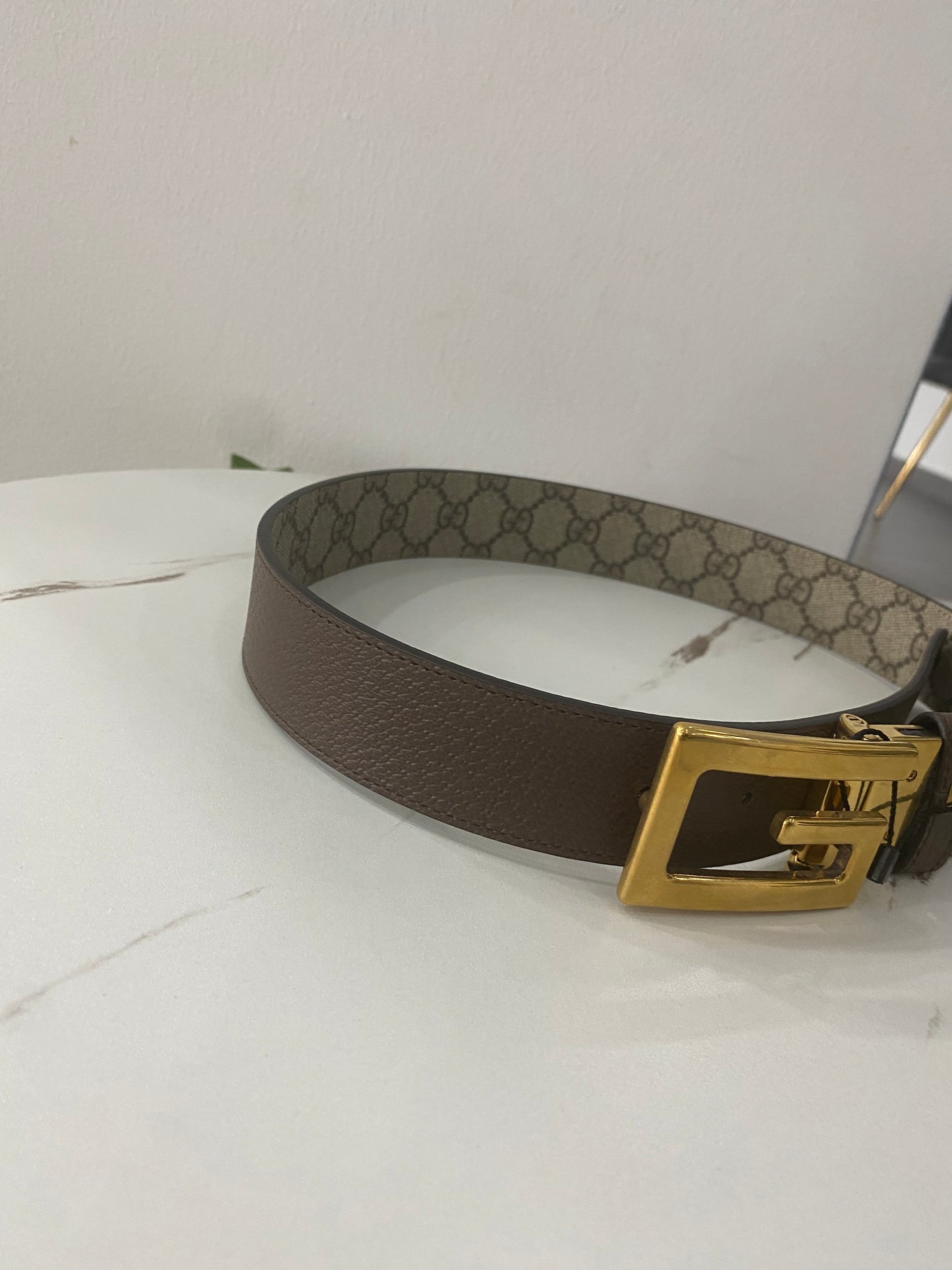 Cintura Gucci GG Reversibile