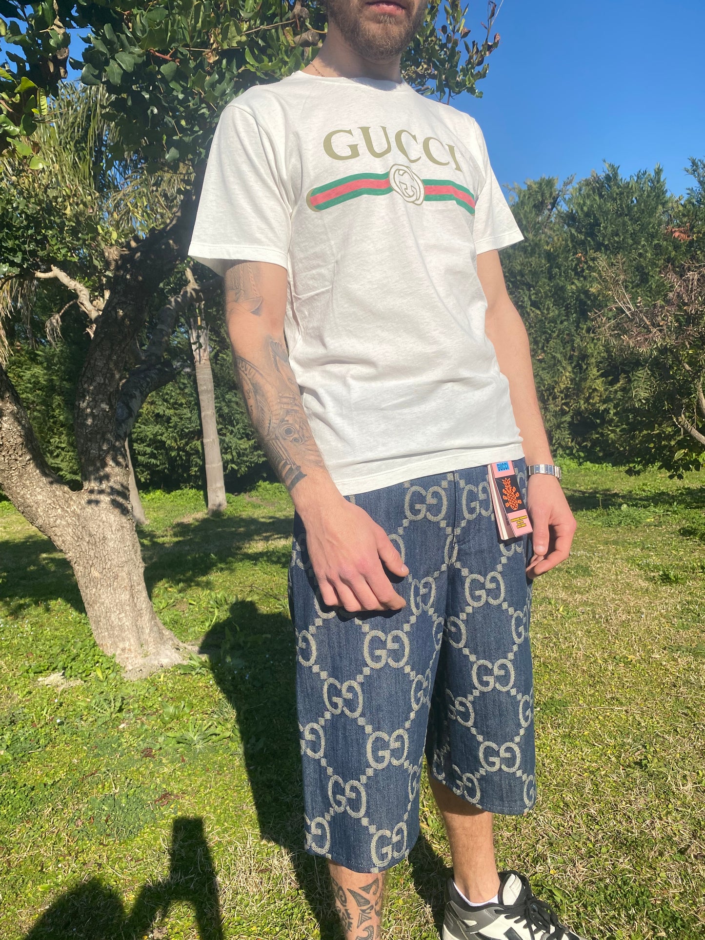 Pantaloncini Gucci Bermuda Jumbo GG