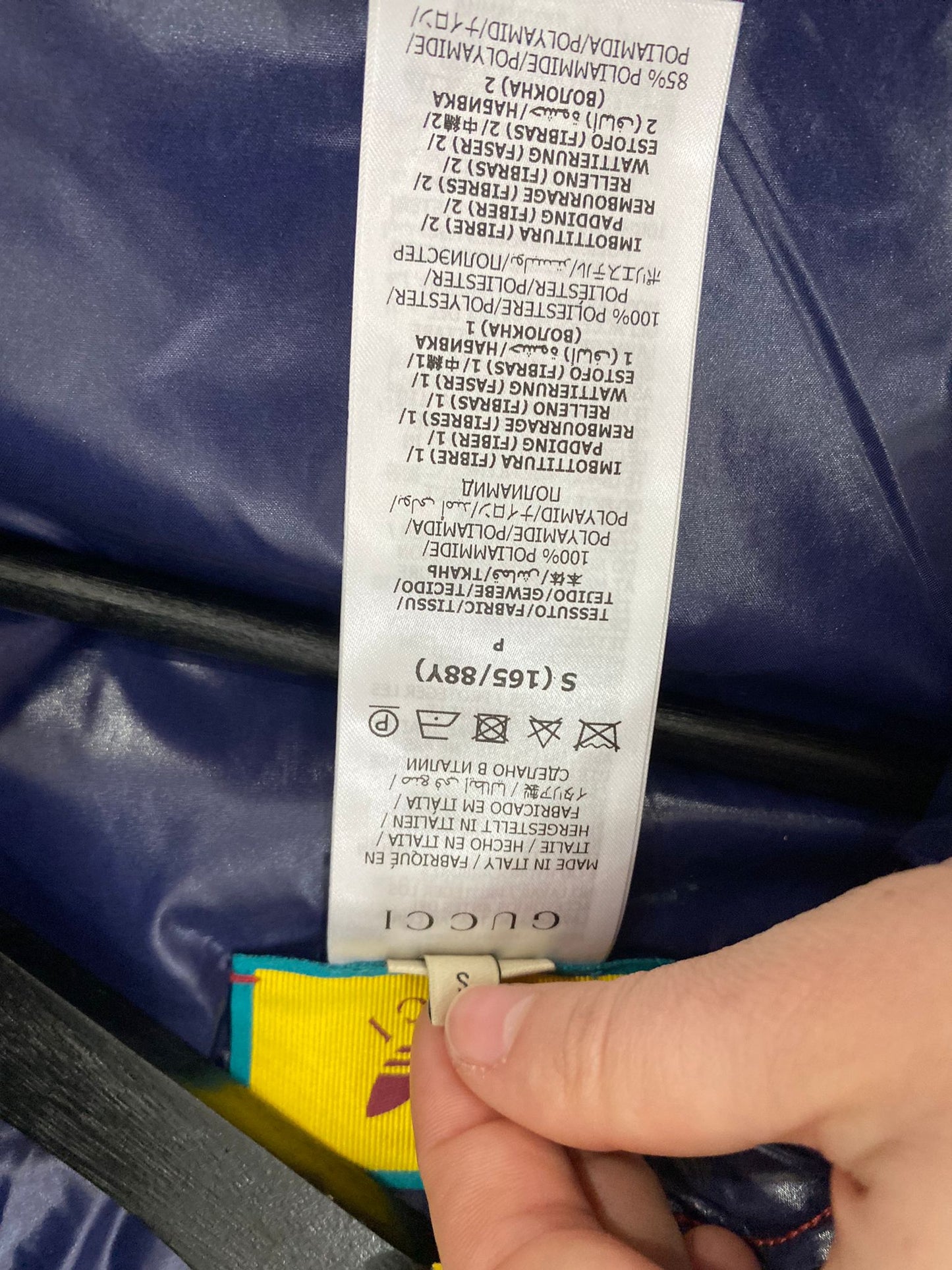 Piumino a Mantella Gucci X Adidas