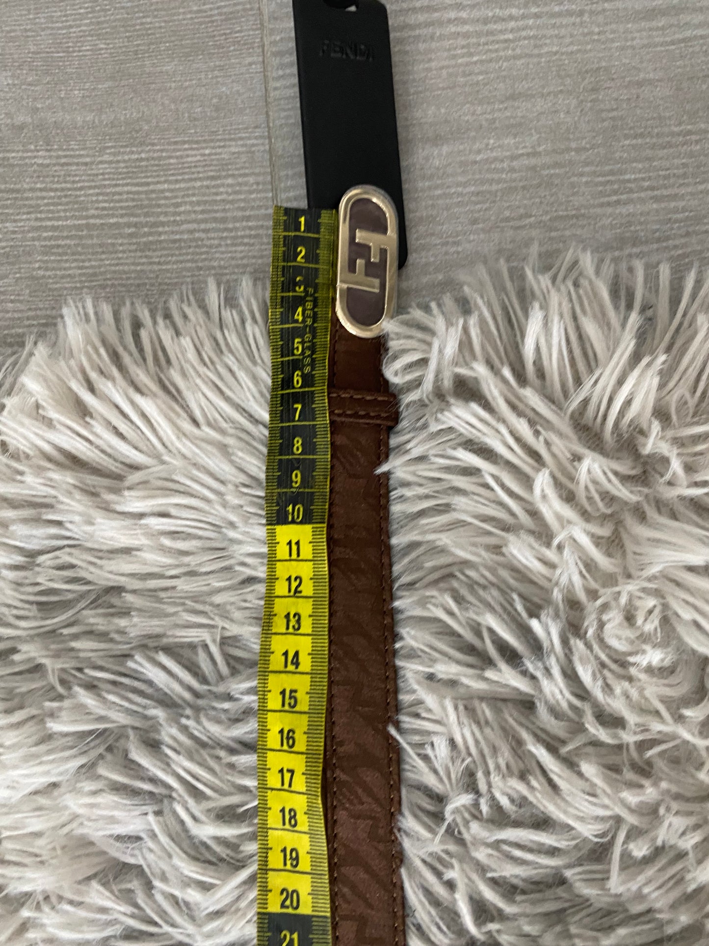 Cintura Fendi sottile FF 40