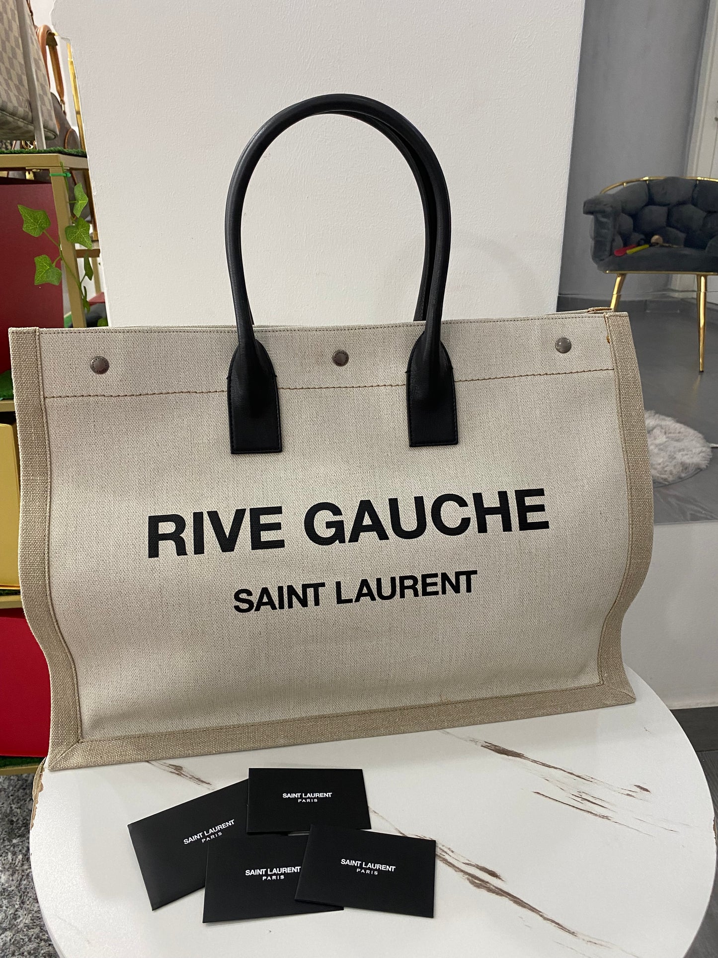 Borsa Tote Saint Laurent Rive Gauche