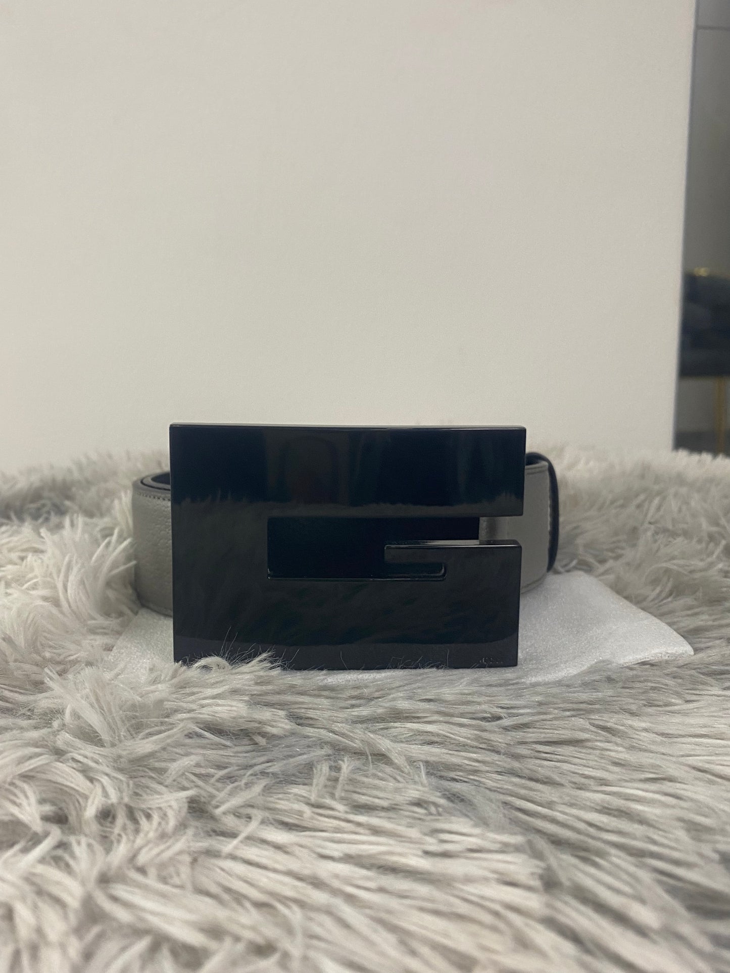 Cintura Gucci Square G Bicolore