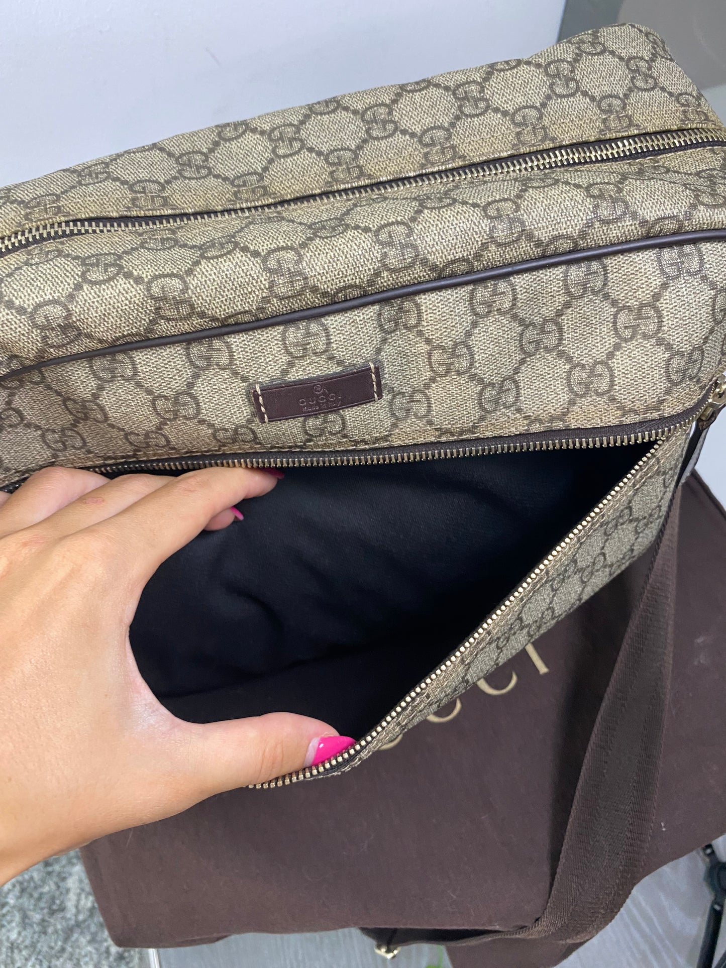 Borsa a tracolla Gucci Messenger GG