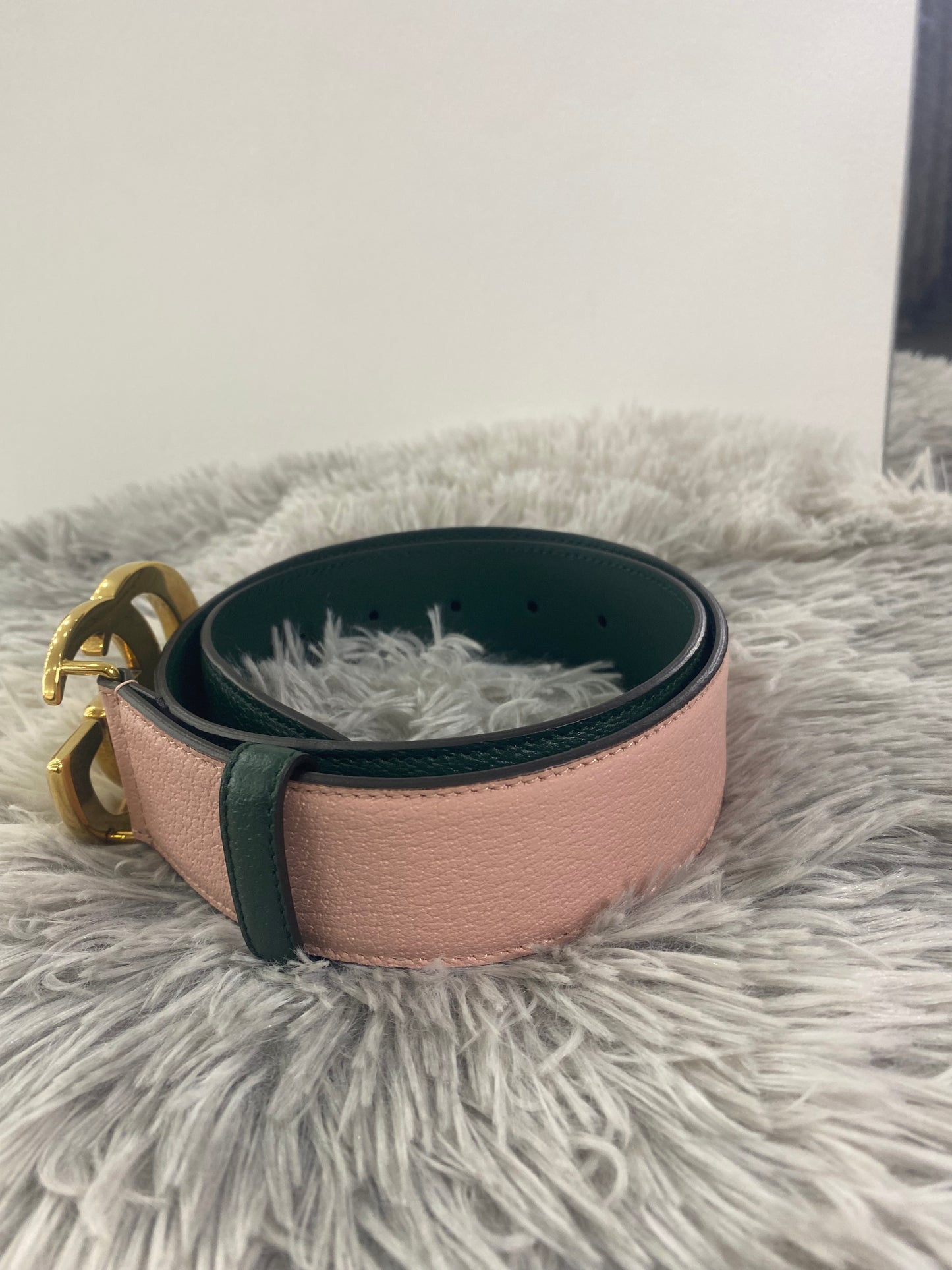 Cintura Gucci GG Bicolore