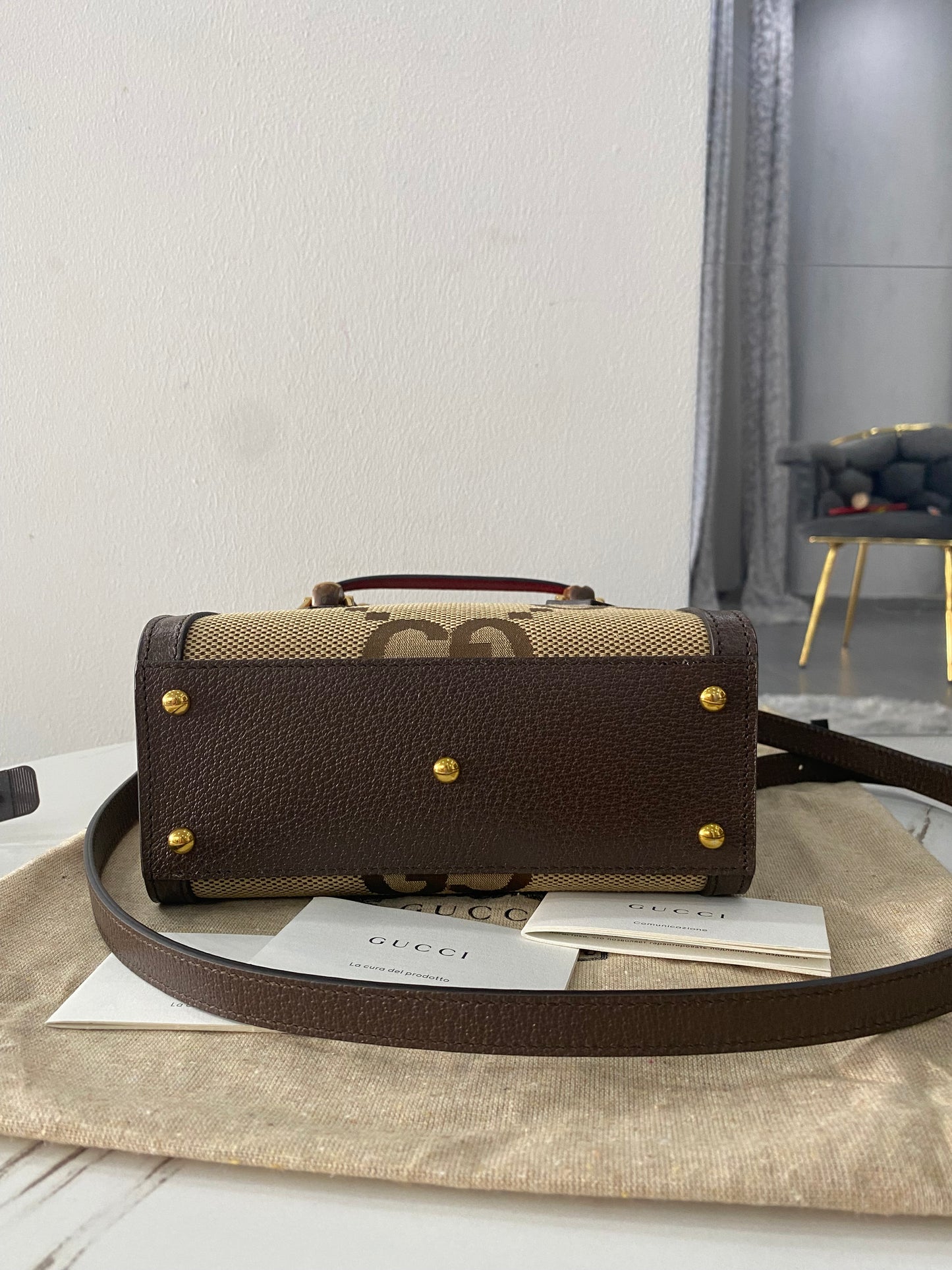 Borsa Gucci Mini Diana Jumbo GG