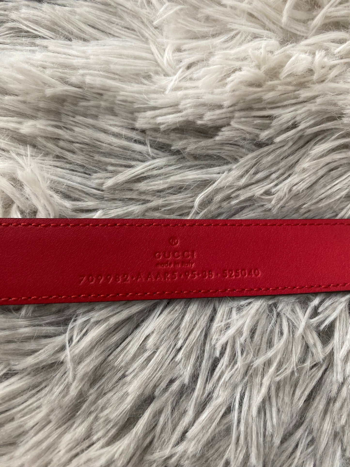 Cintura Gucci GG sottile