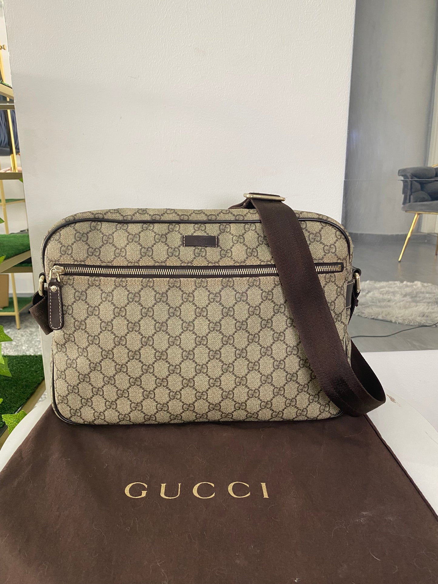 Borsa a tracolla Gucci Messenger GG