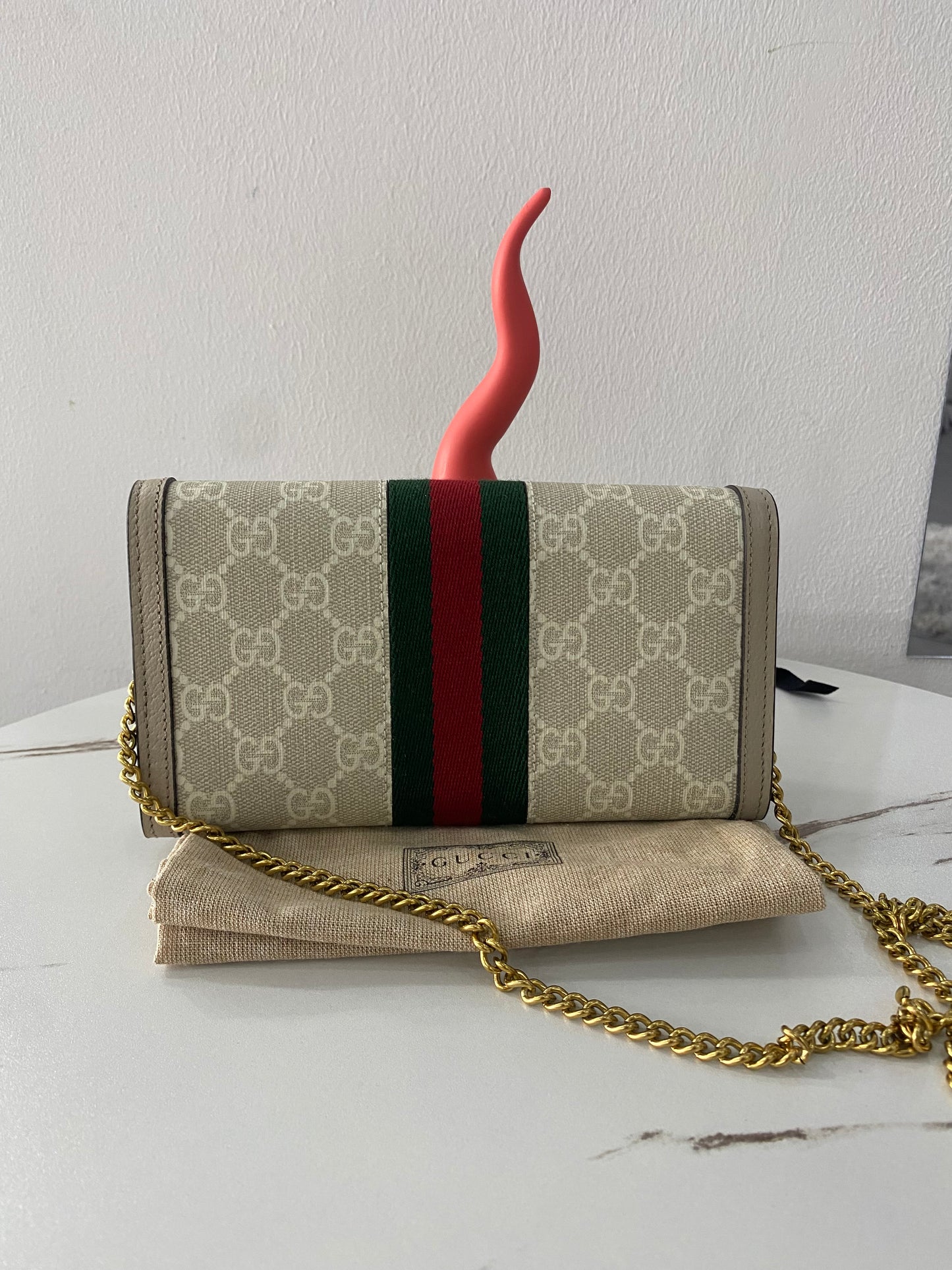 Portafoglio con tracolla Gucci Ophidia GG