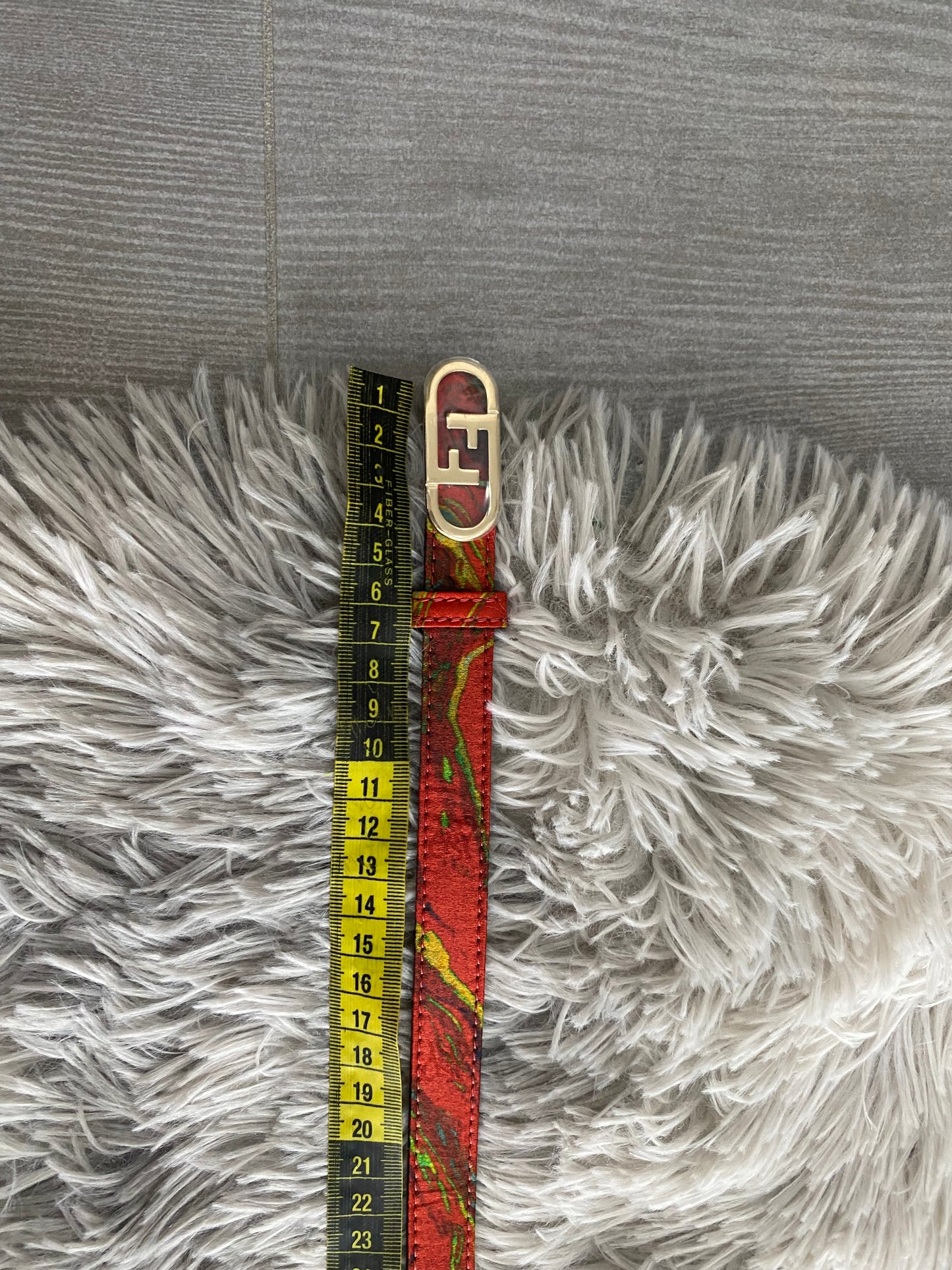Cintura Fendi sottile FF 38