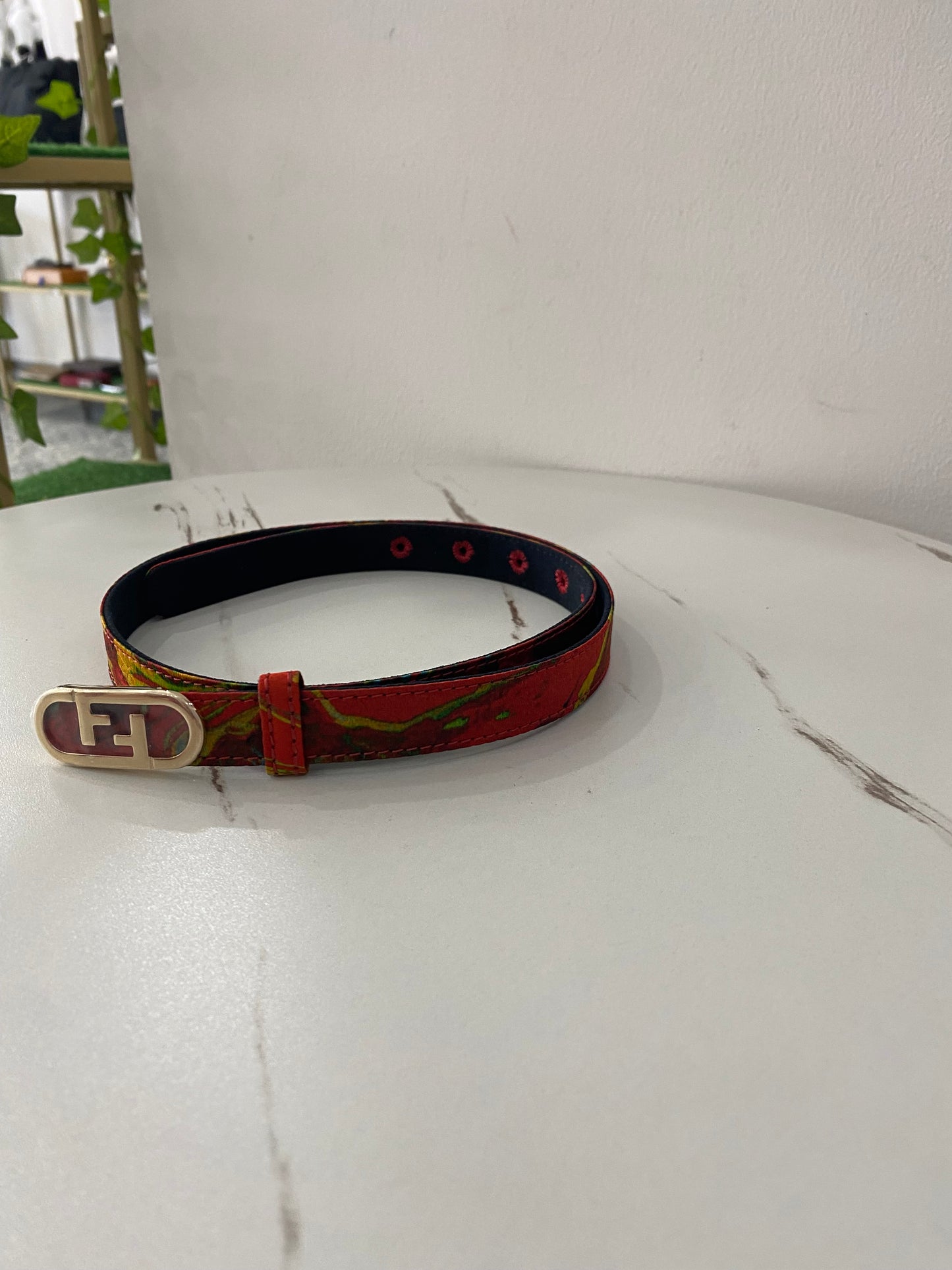 Cintura Fendi sottile FF 40