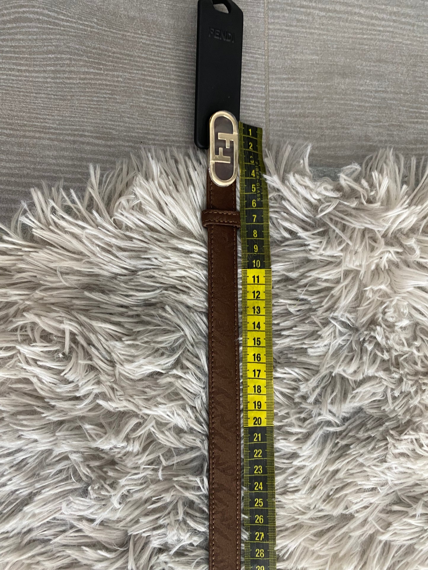 Cintura Fendi sottile FF 38