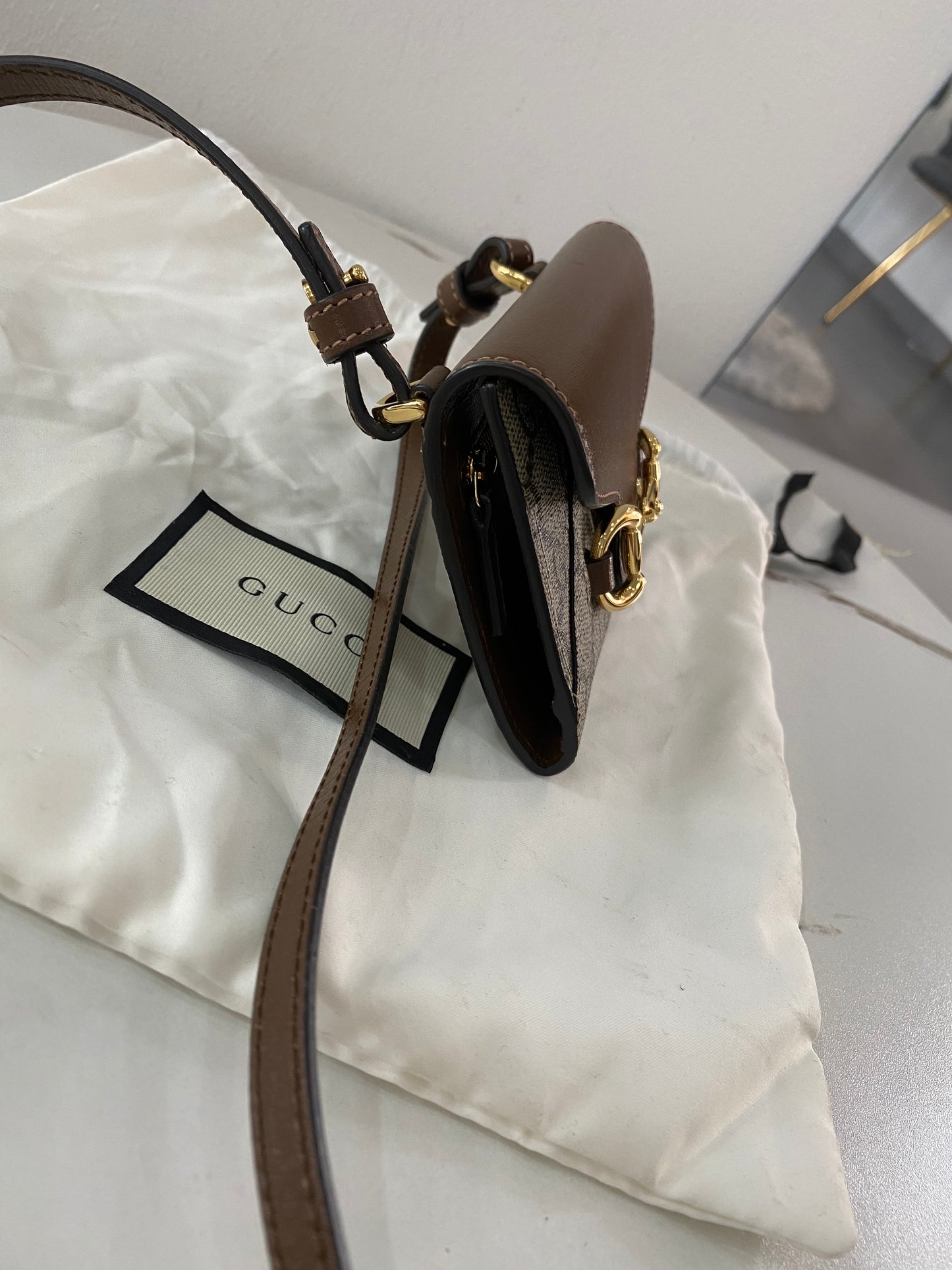Portafoglio a Tracolla Gucci Horsebit