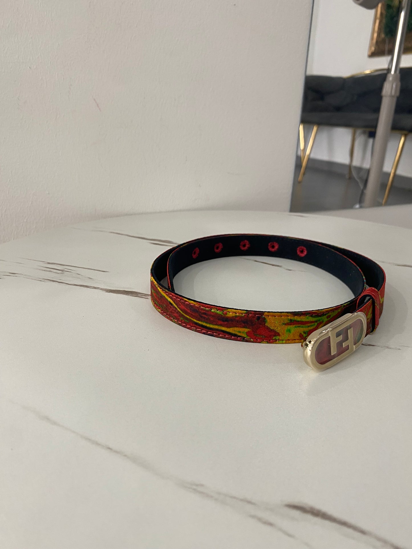 Cintura Fendi sottile FF 40