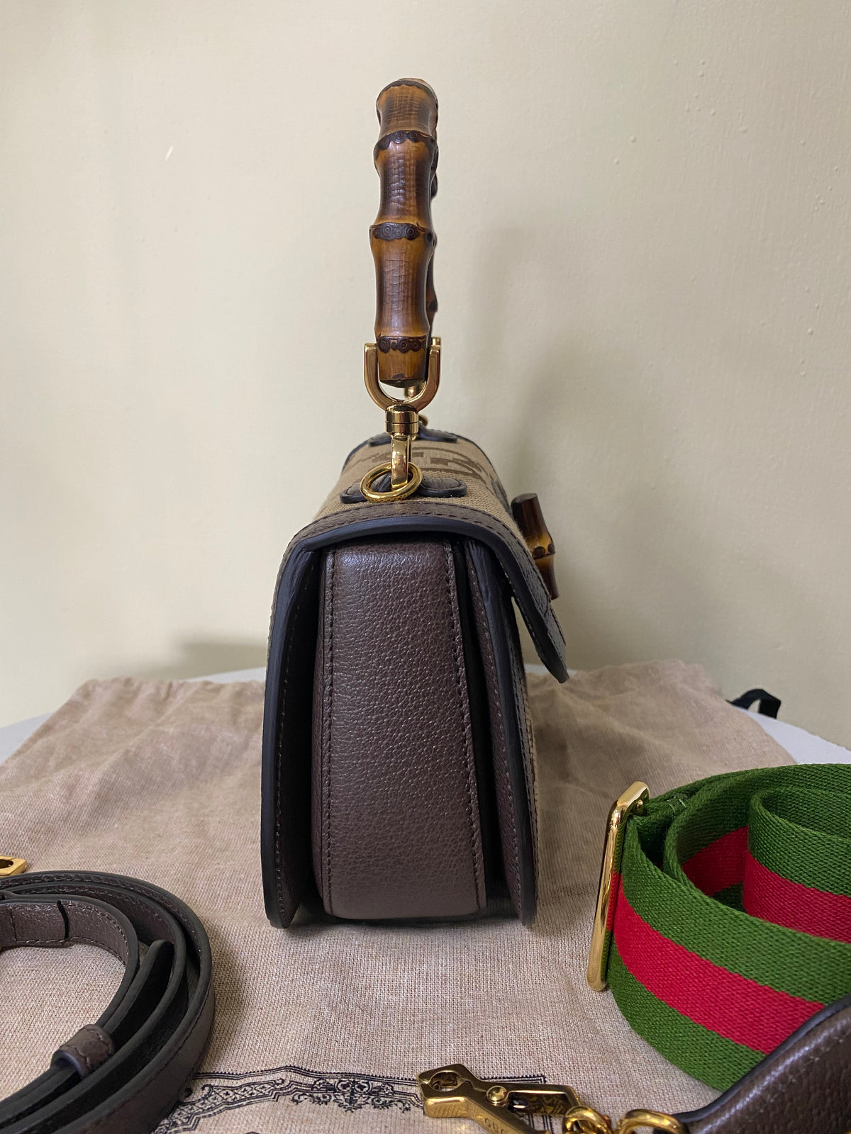 Borsa Gucci Bamboo Small Jumbo GG