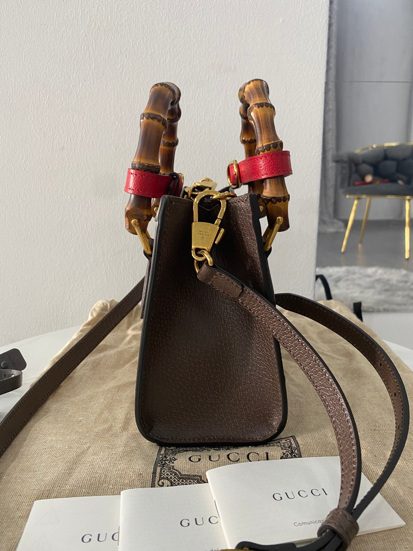 Borsa Gucci Mini Diana Jumbo GG