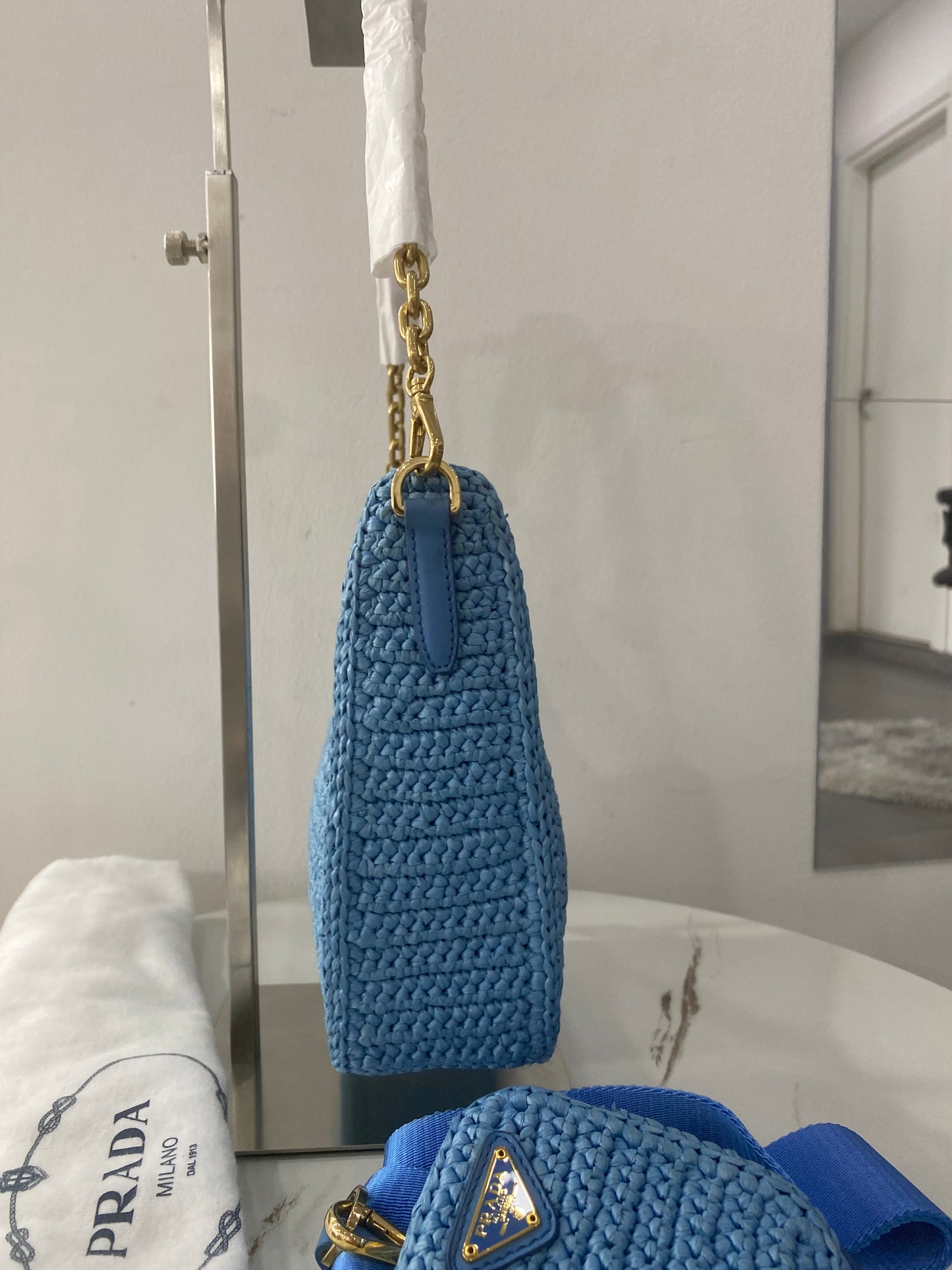 Borsa Prada Re-Edition 2005 in crochet