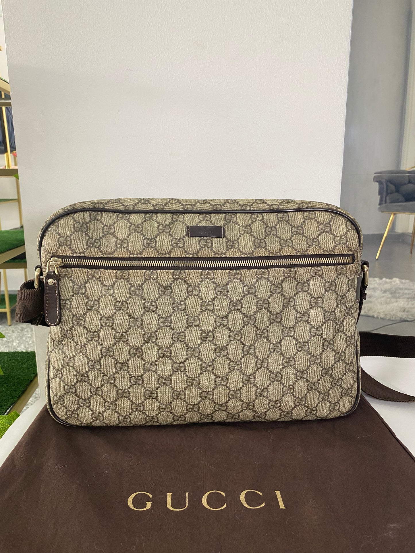 Borsa a tracolla Gucci Messenger GG