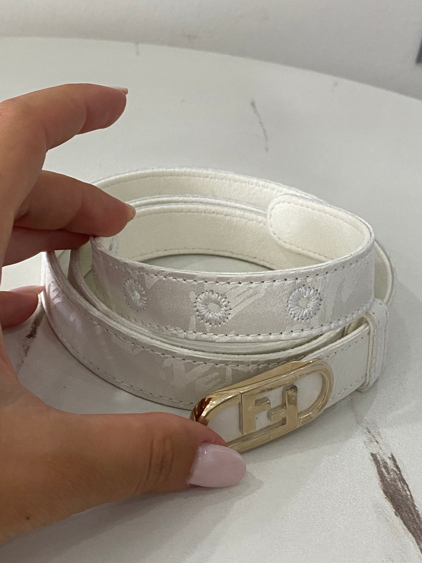 Cintura Fendi sottile FF 46