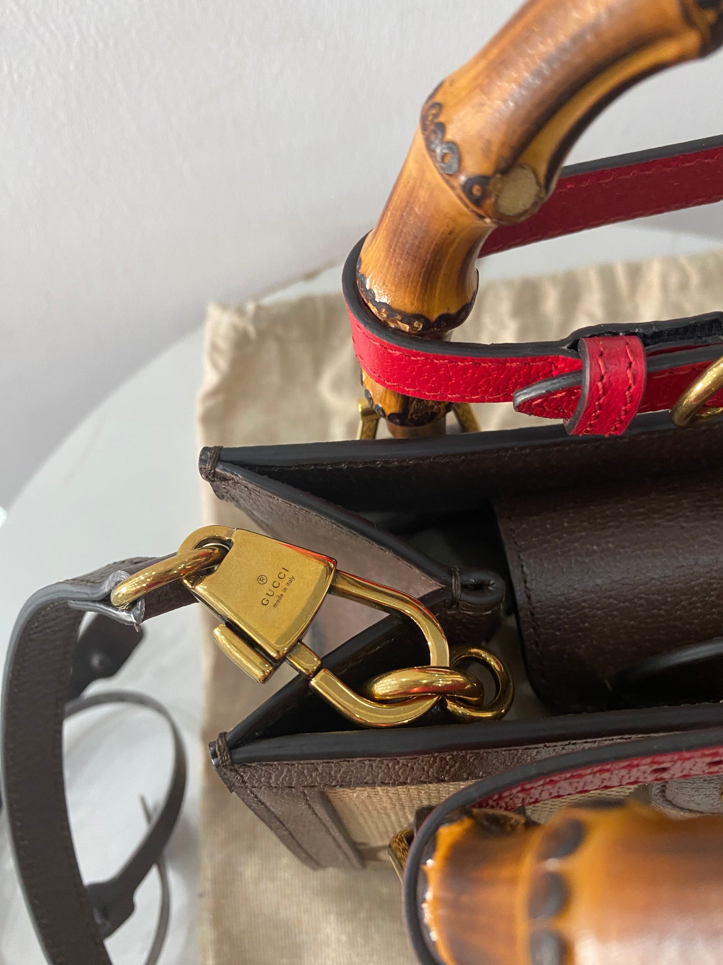Borsa Gucci Mini Diana Jumbo GG