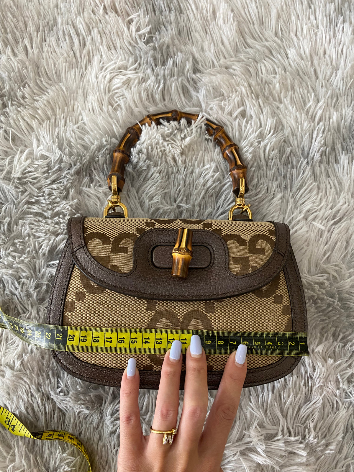 Borsa Gucci Bamboo Small Jumbo GG