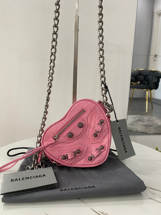 Borsetta Balenciaga Le Cagole Heart Mini