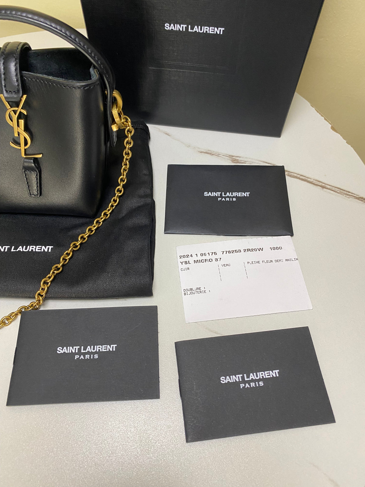 Borsetta Saint Laurent Le 37 Micro YSL