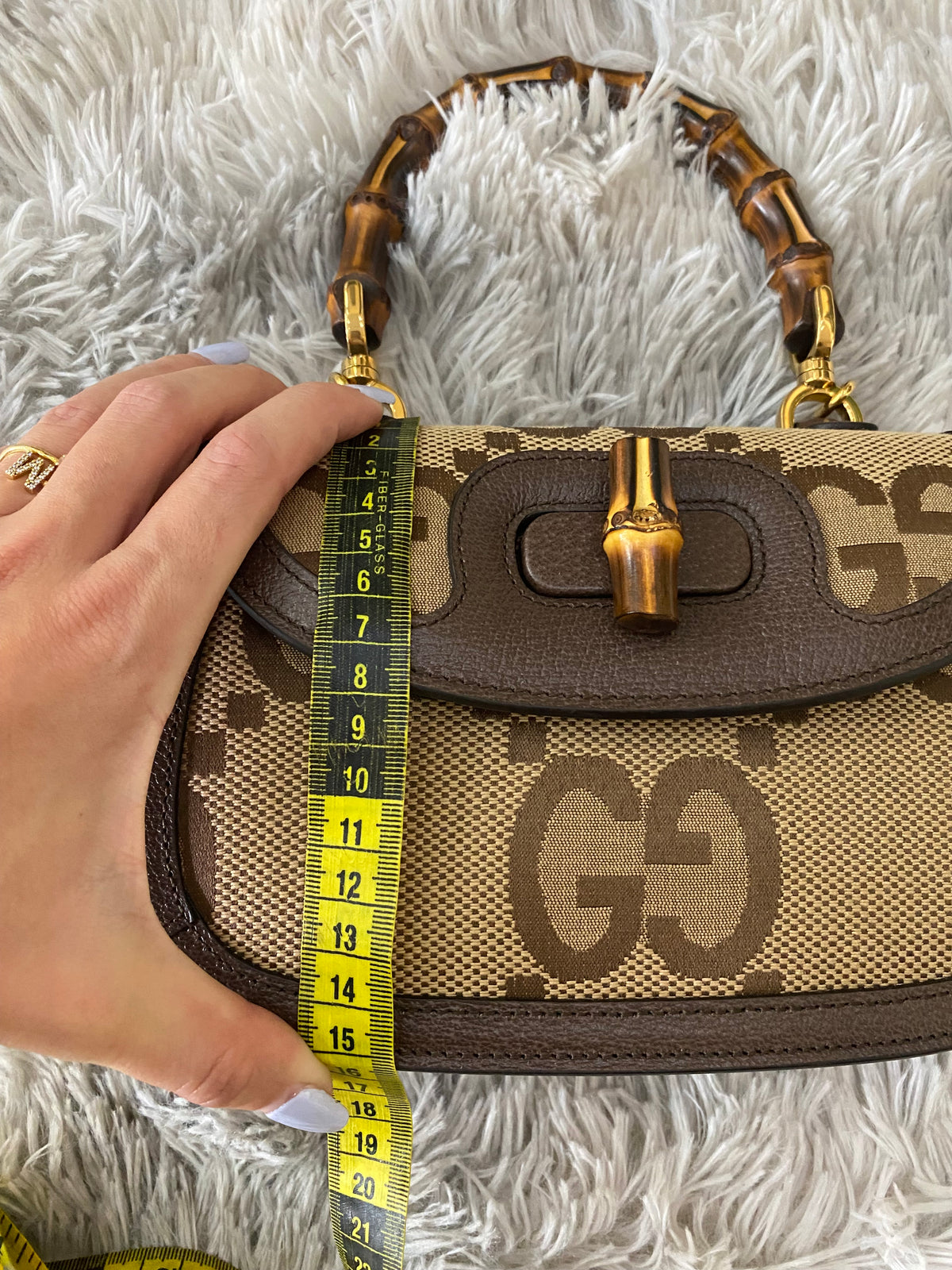 Borsa Gucci Bamboo Small Jumbo GG