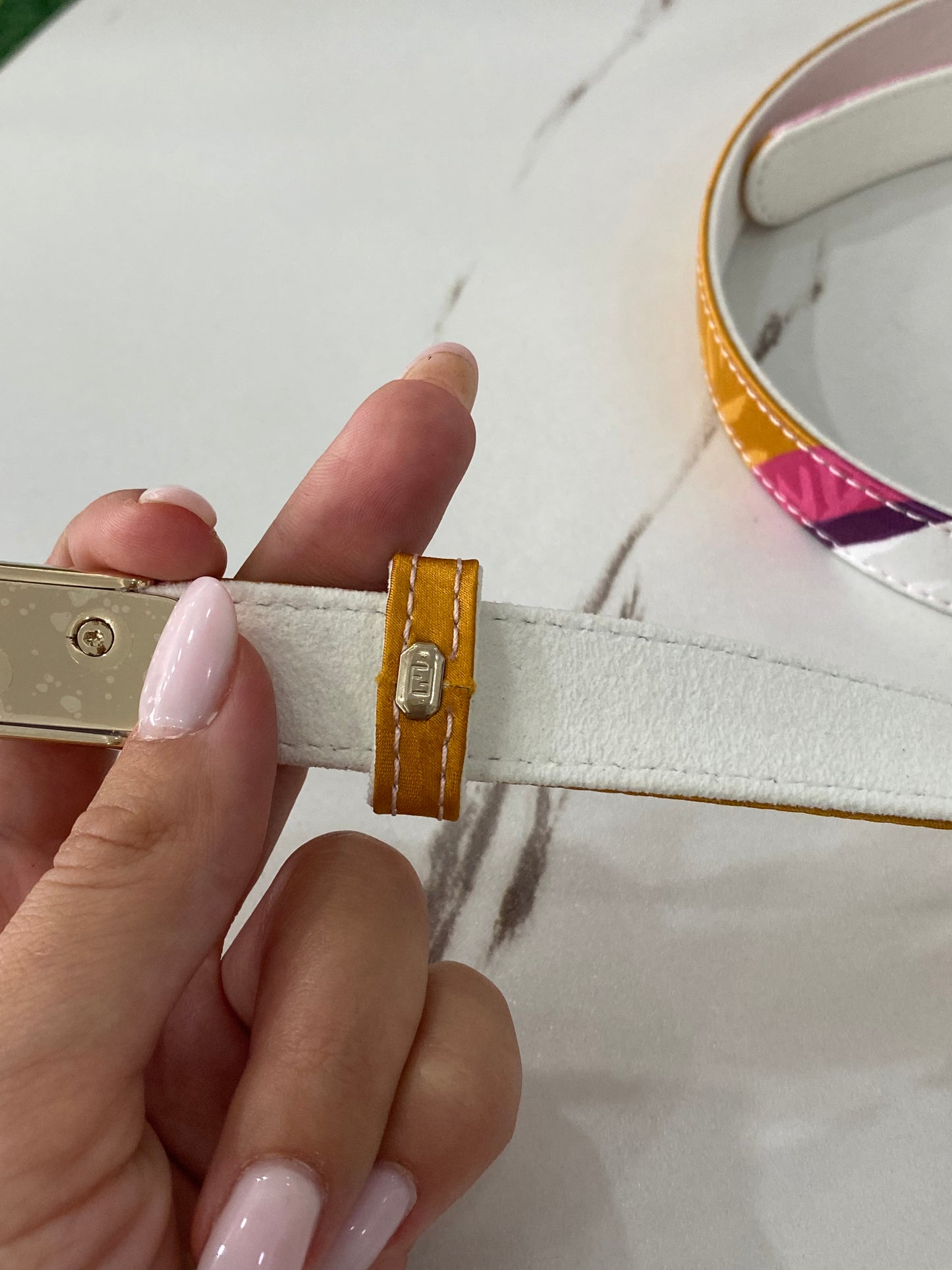 Cintura Fendi sottile FF 42