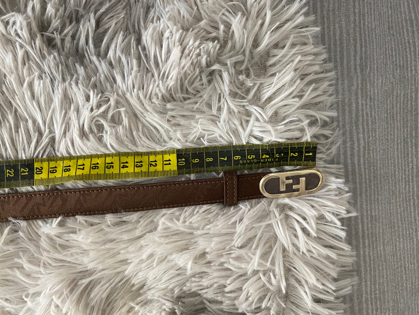 Cintura Fendi sottile FF 36