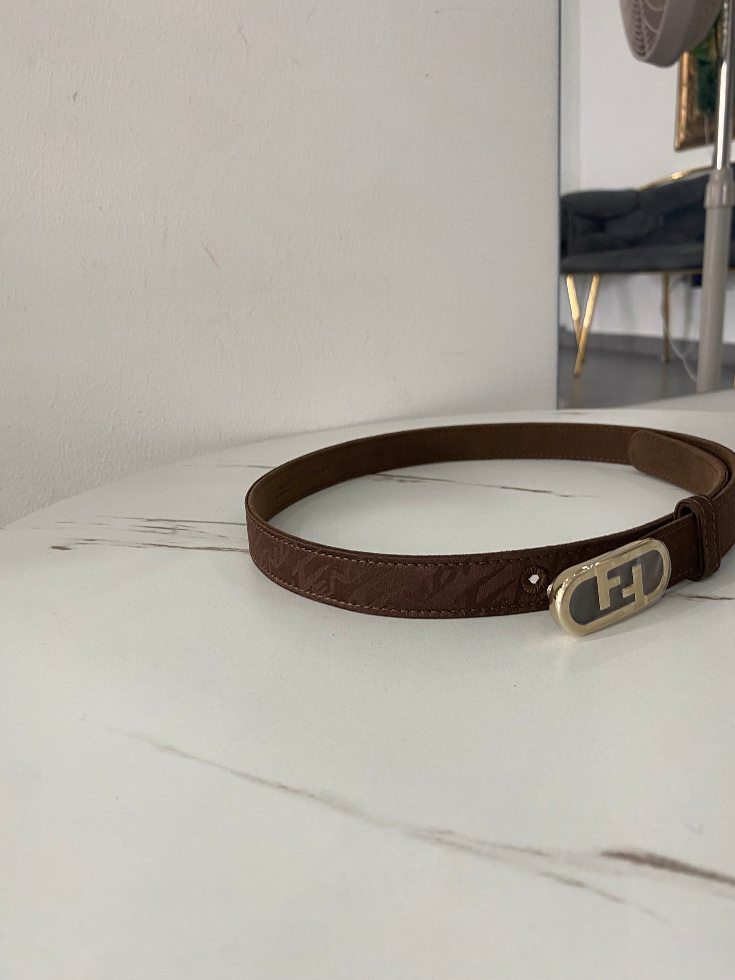 Cintura Fendi sottile FF 36