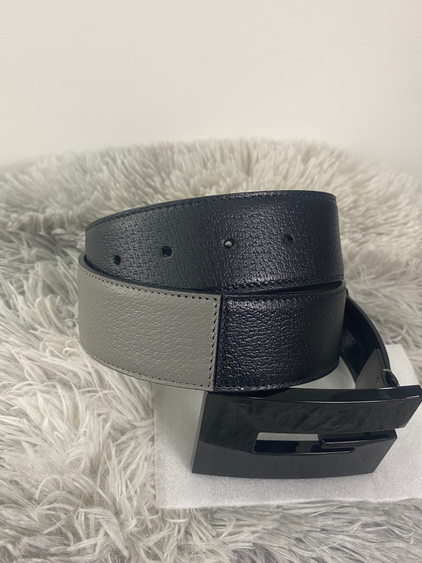 Cintura Gucci Square G Bicolore