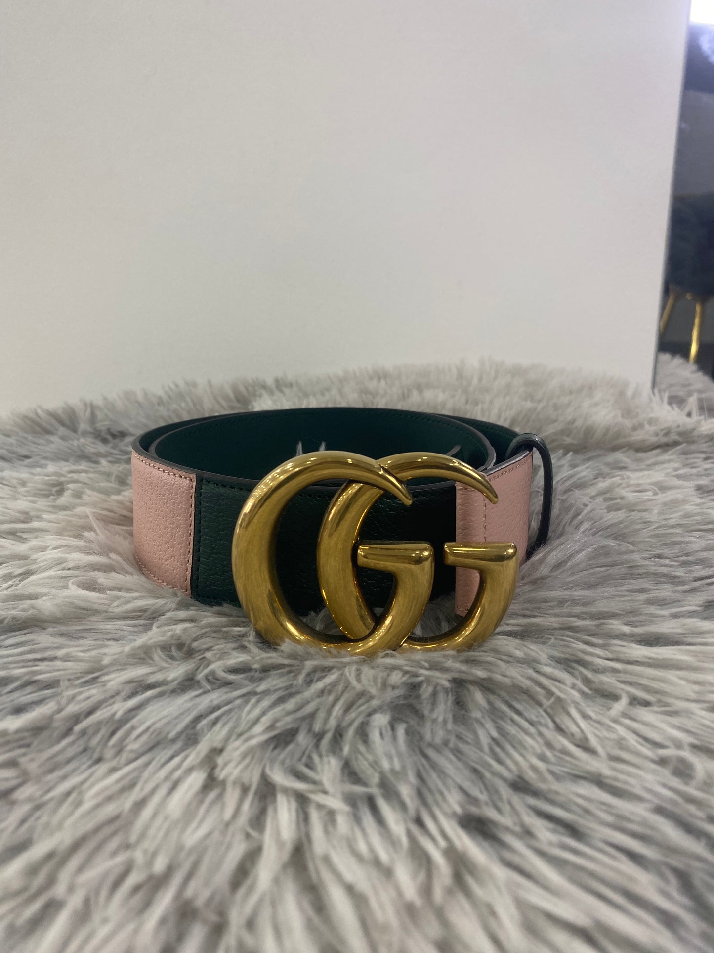 Cintura Gucci GG Bicolore