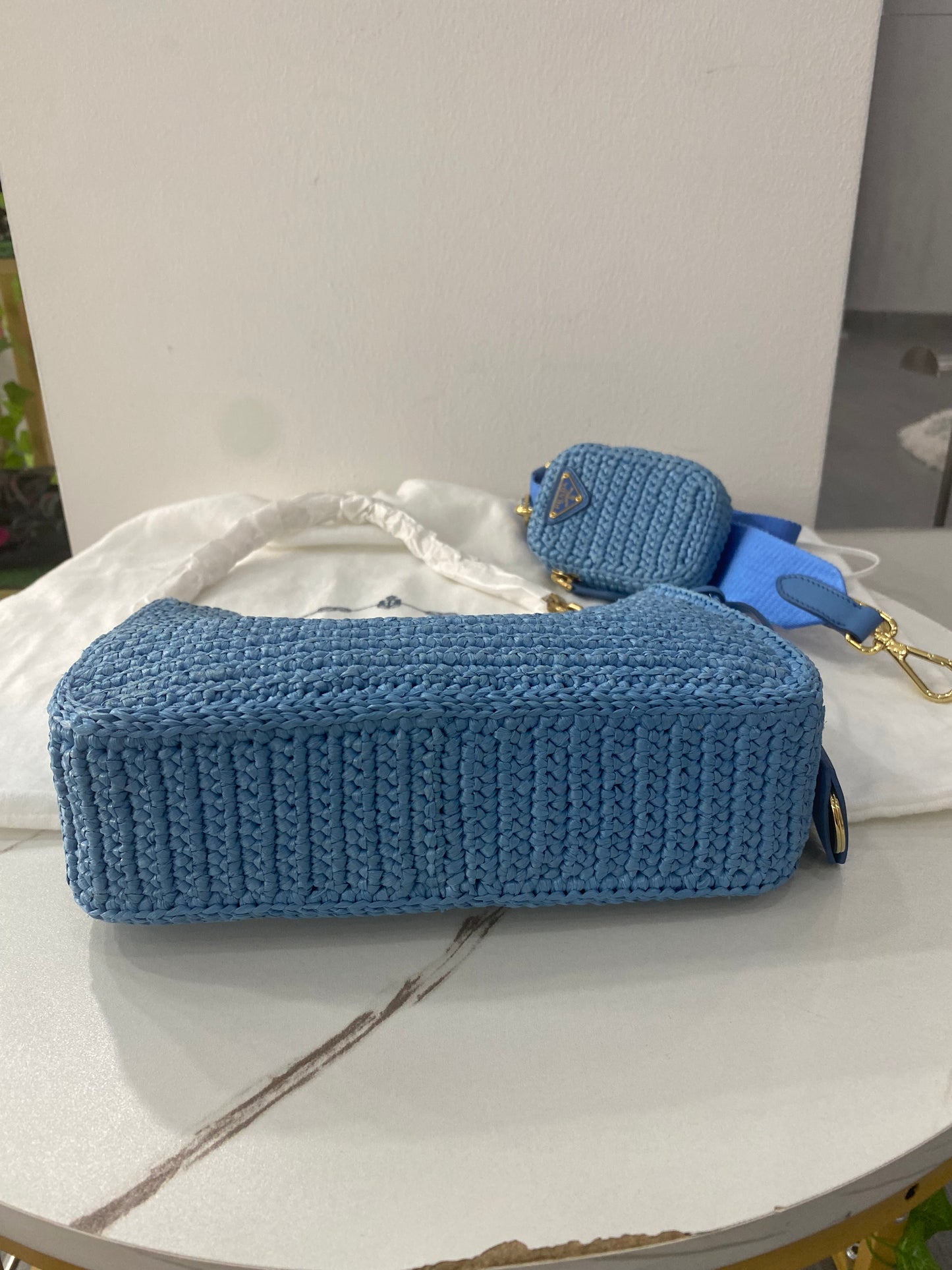 Borsa Prada Re-Edition 2005 in crochet