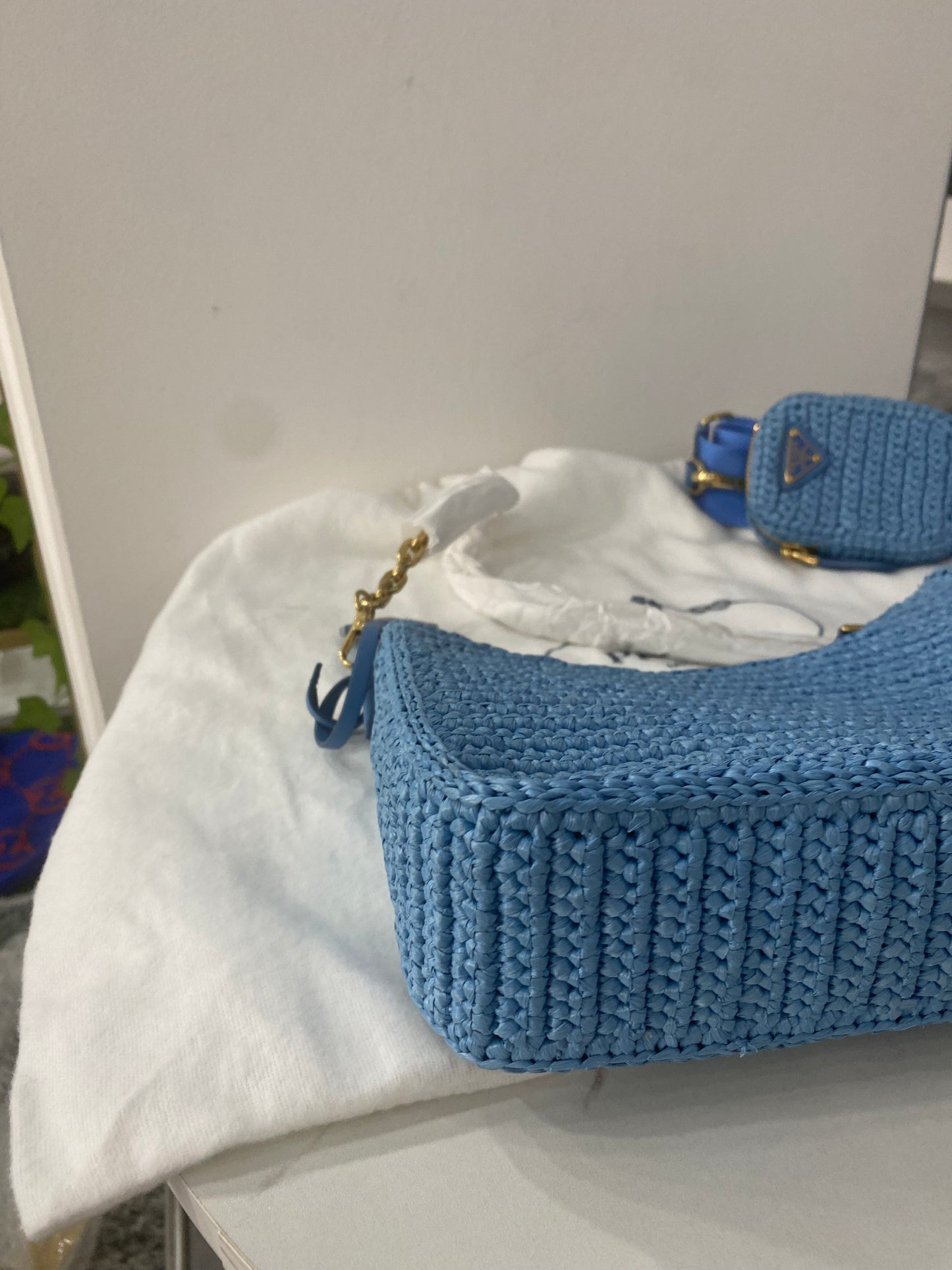 Borsa Prada Re-Edition 2005 in crochet