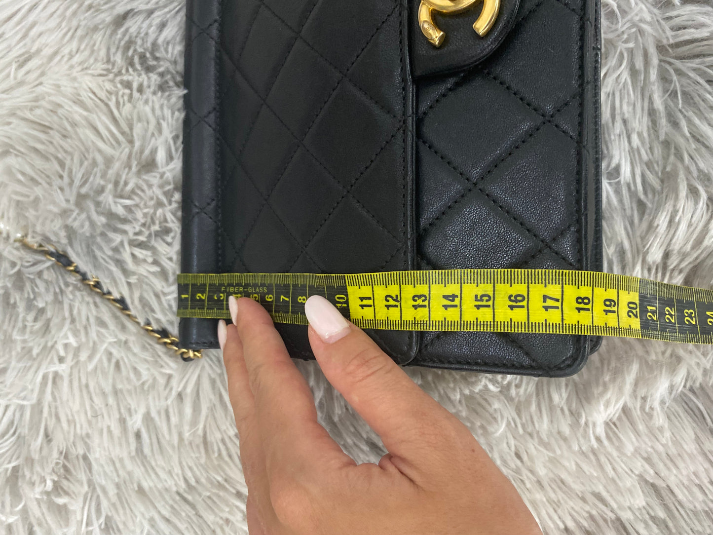 Borsa Chanel Classic Pearl Chain Flap Bag