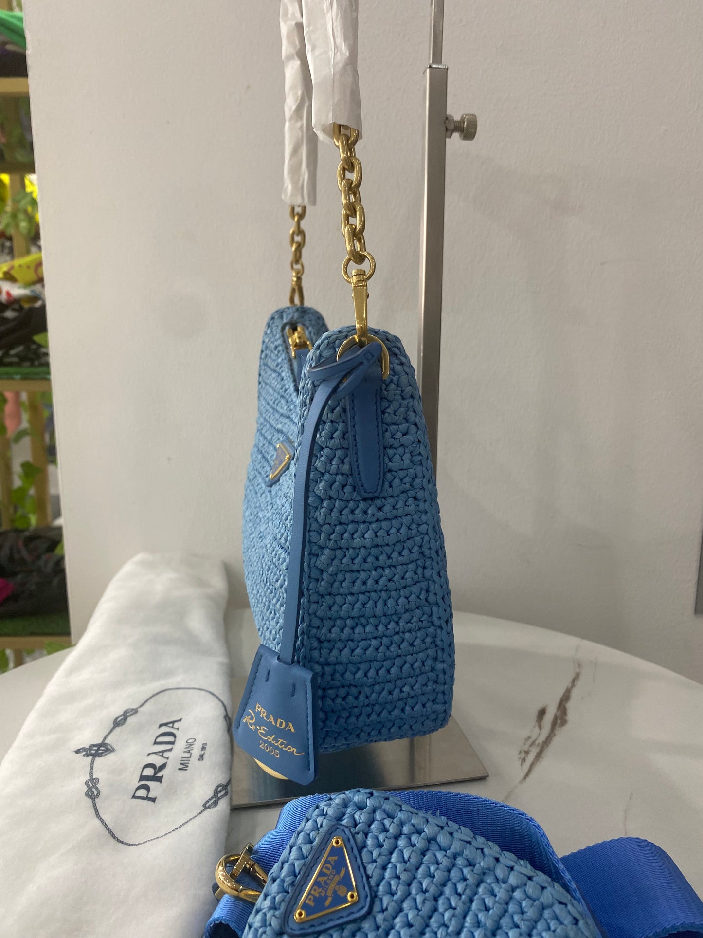 Borsa Prada Re-Edition 2005 in crochet