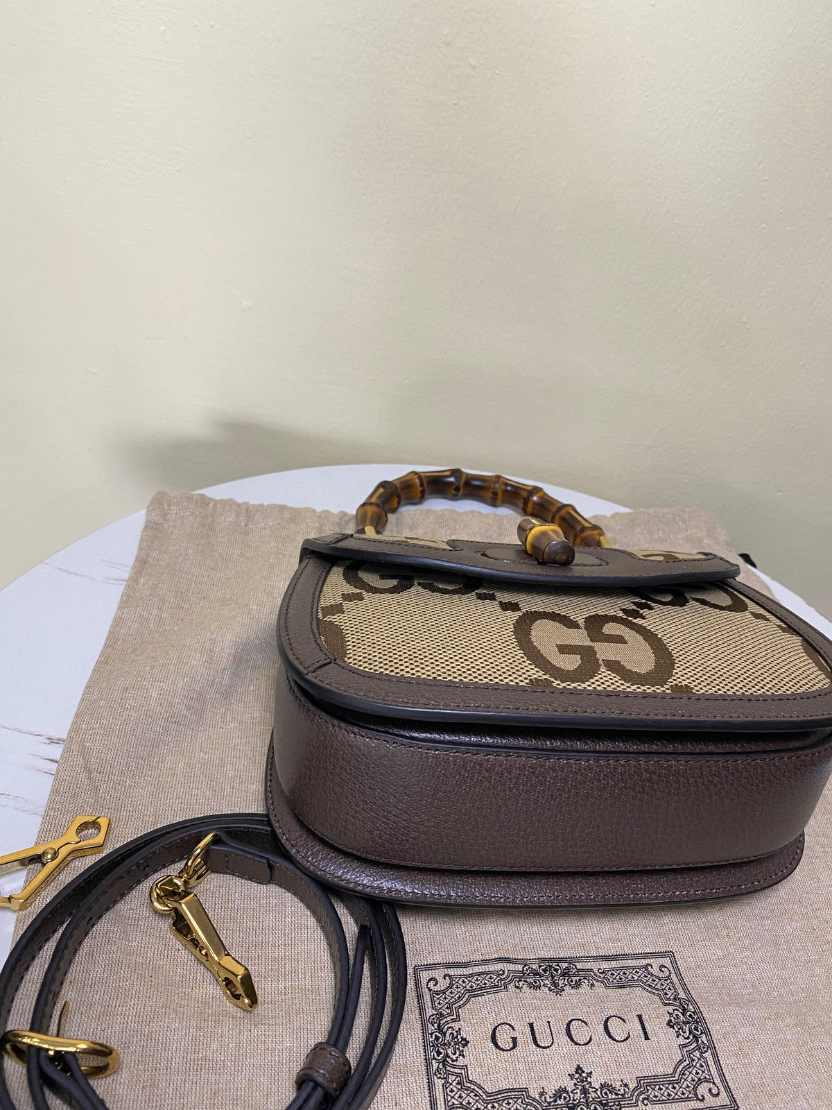 Borsa Gucci Bamboo Small Jumbo GG