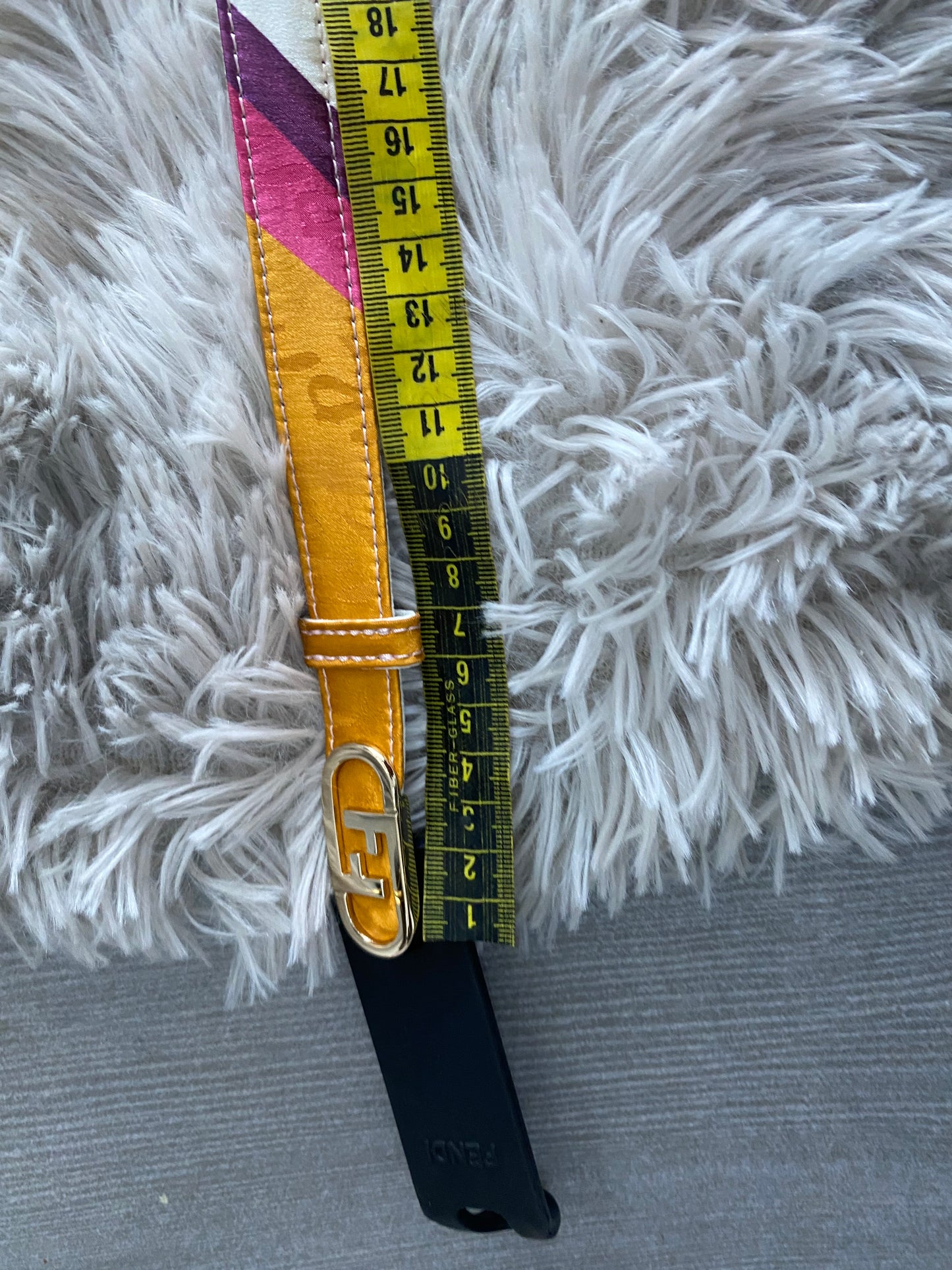Cintura Fendi sottile FF 40
