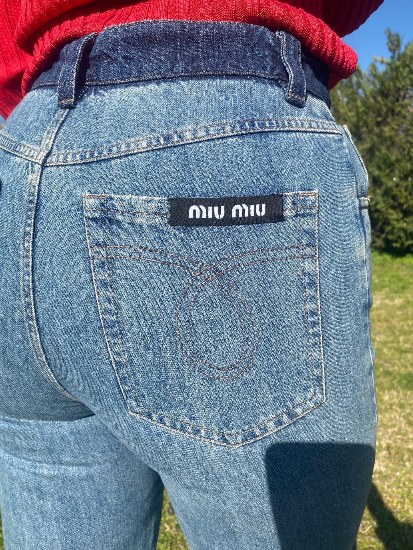 Pantalone Jeans Miu Miu