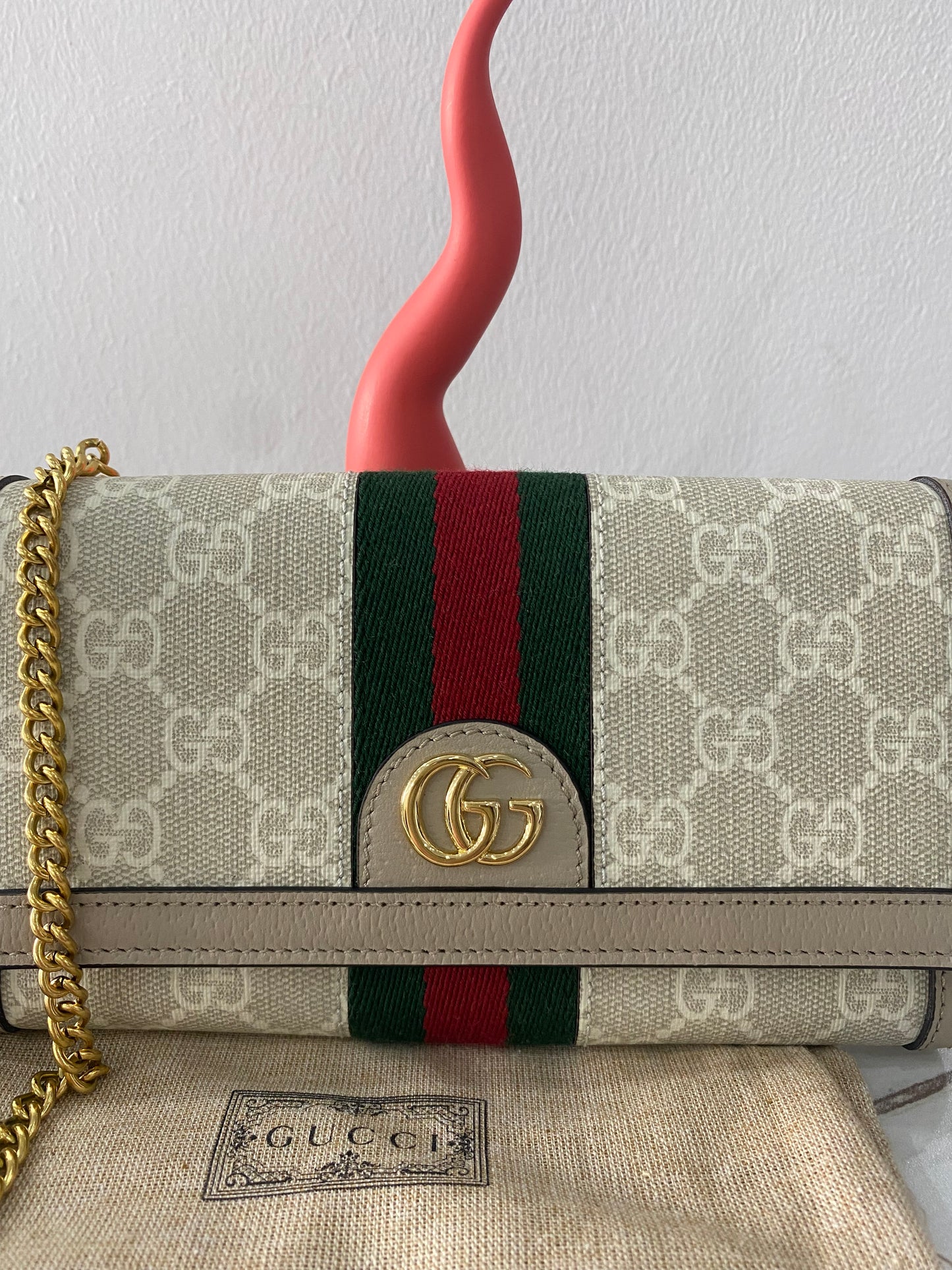 Portafoglio con tracolla Gucci Ophidia GG