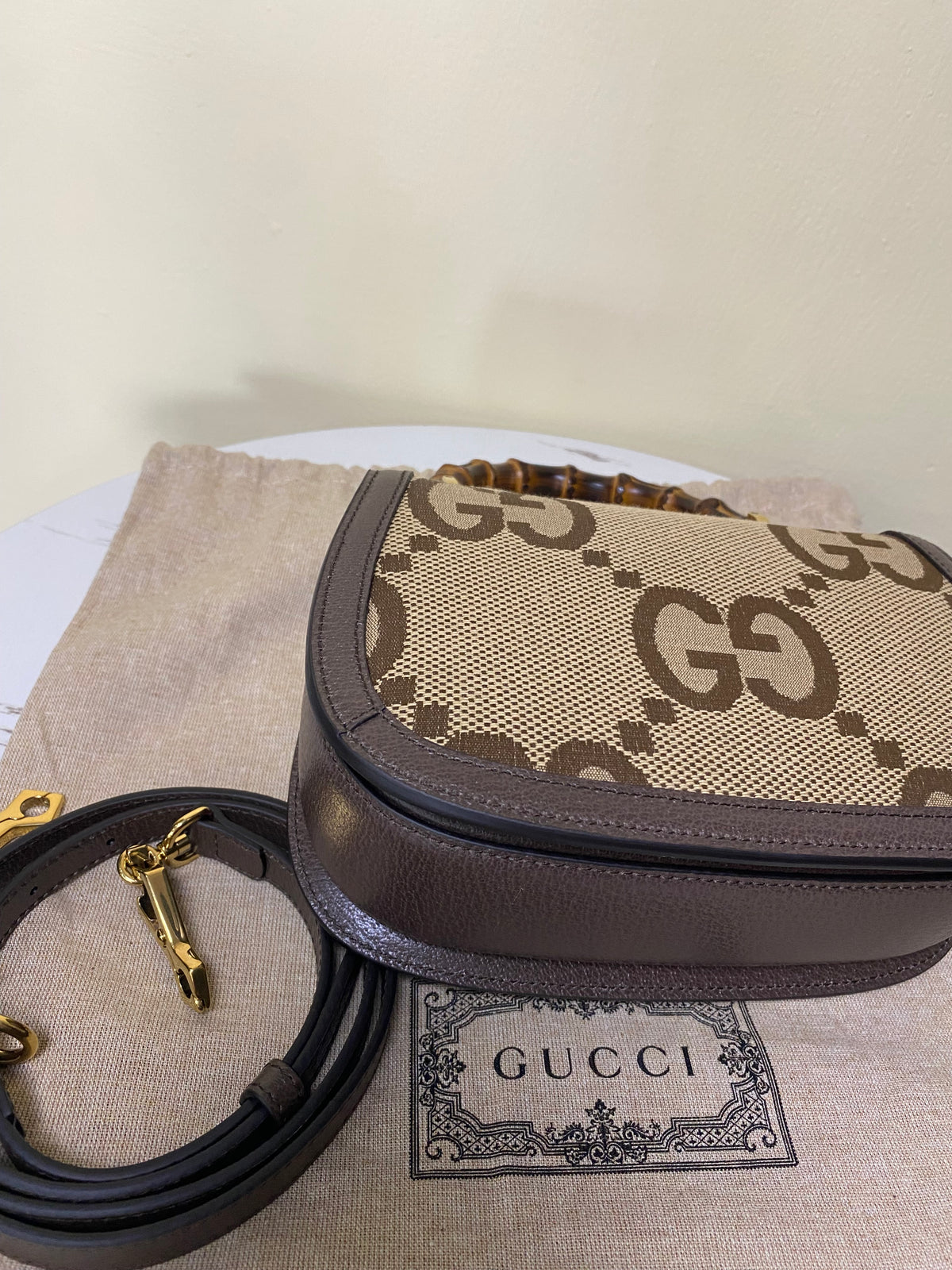 Borsa Gucci Bamboo Small Jumbo GG